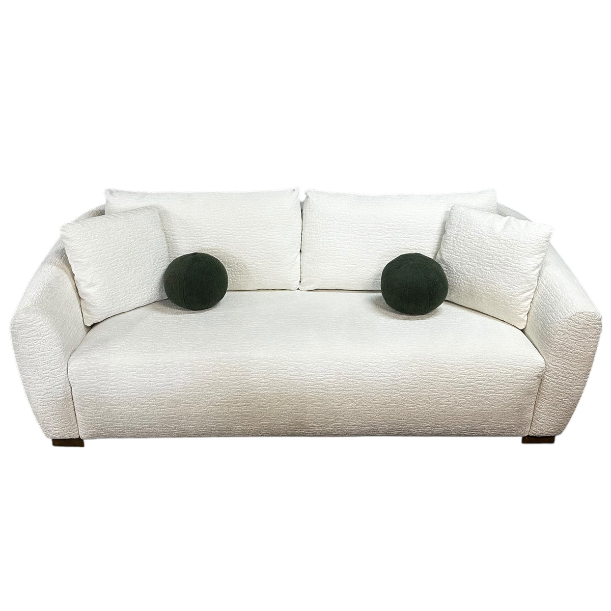 Ivory Boucle Sofa