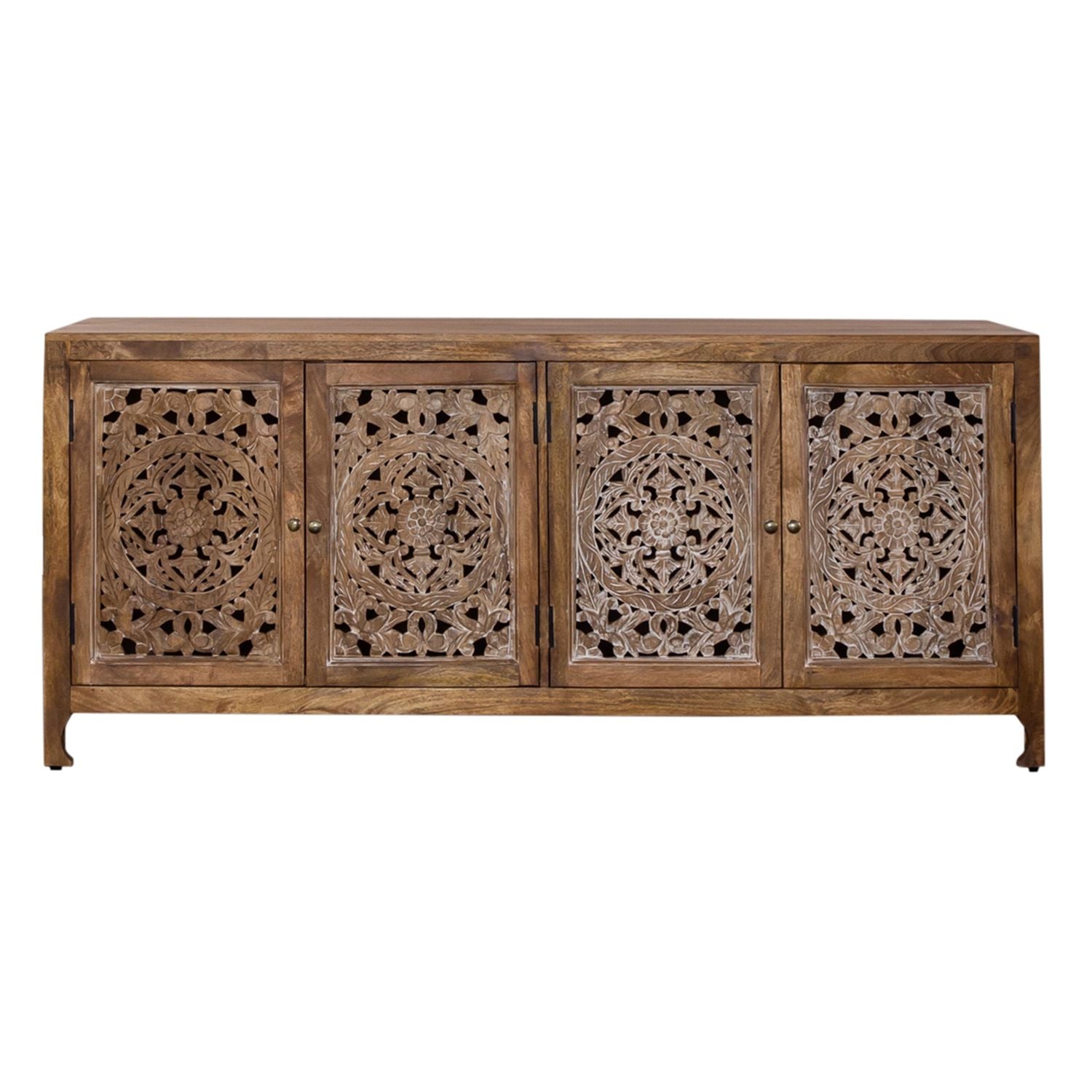 74 Inch 4 Door Accent TV Stand