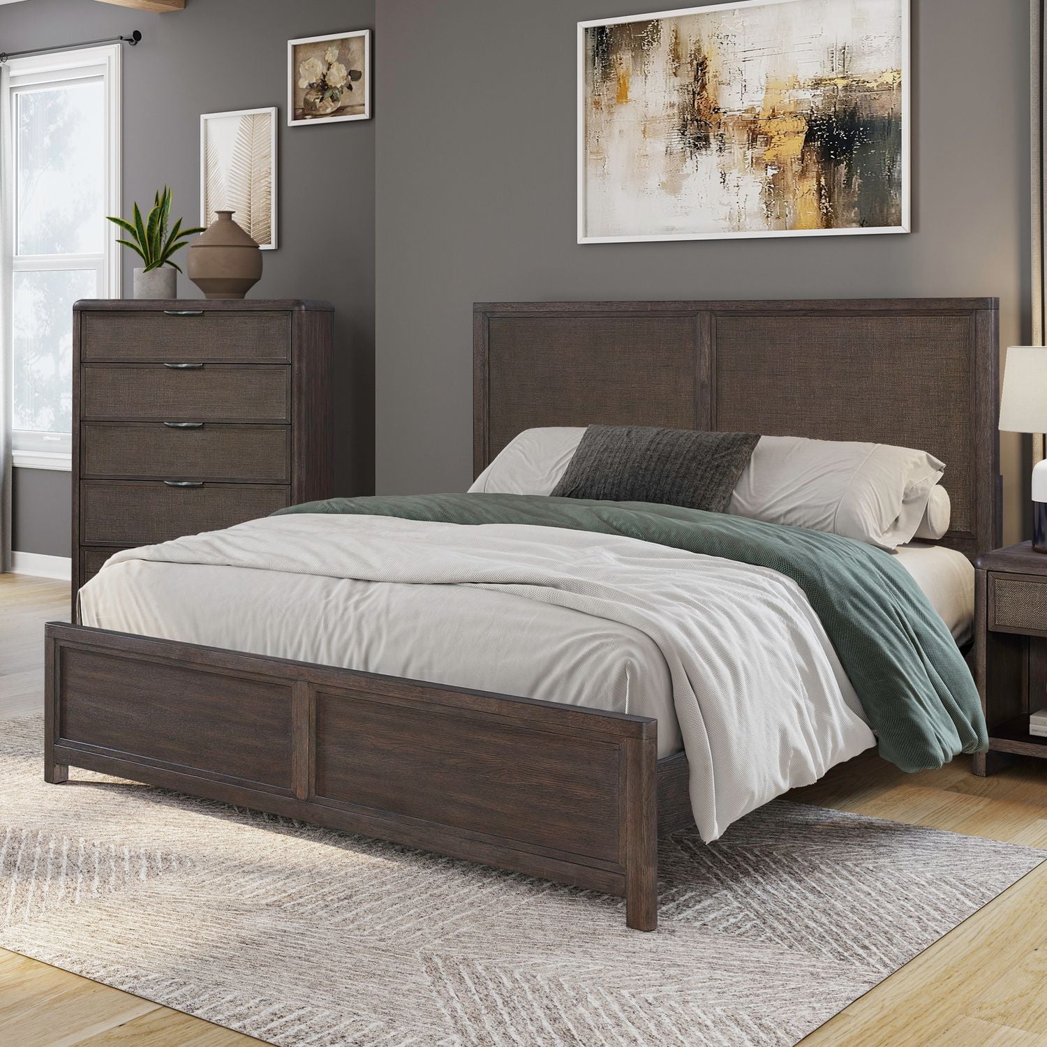 King Panel Bed