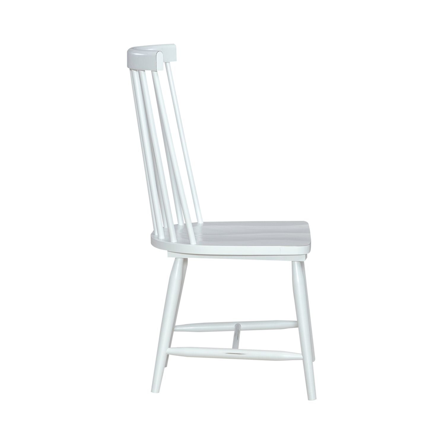 Spindle Back Side Chair - White (RTA)