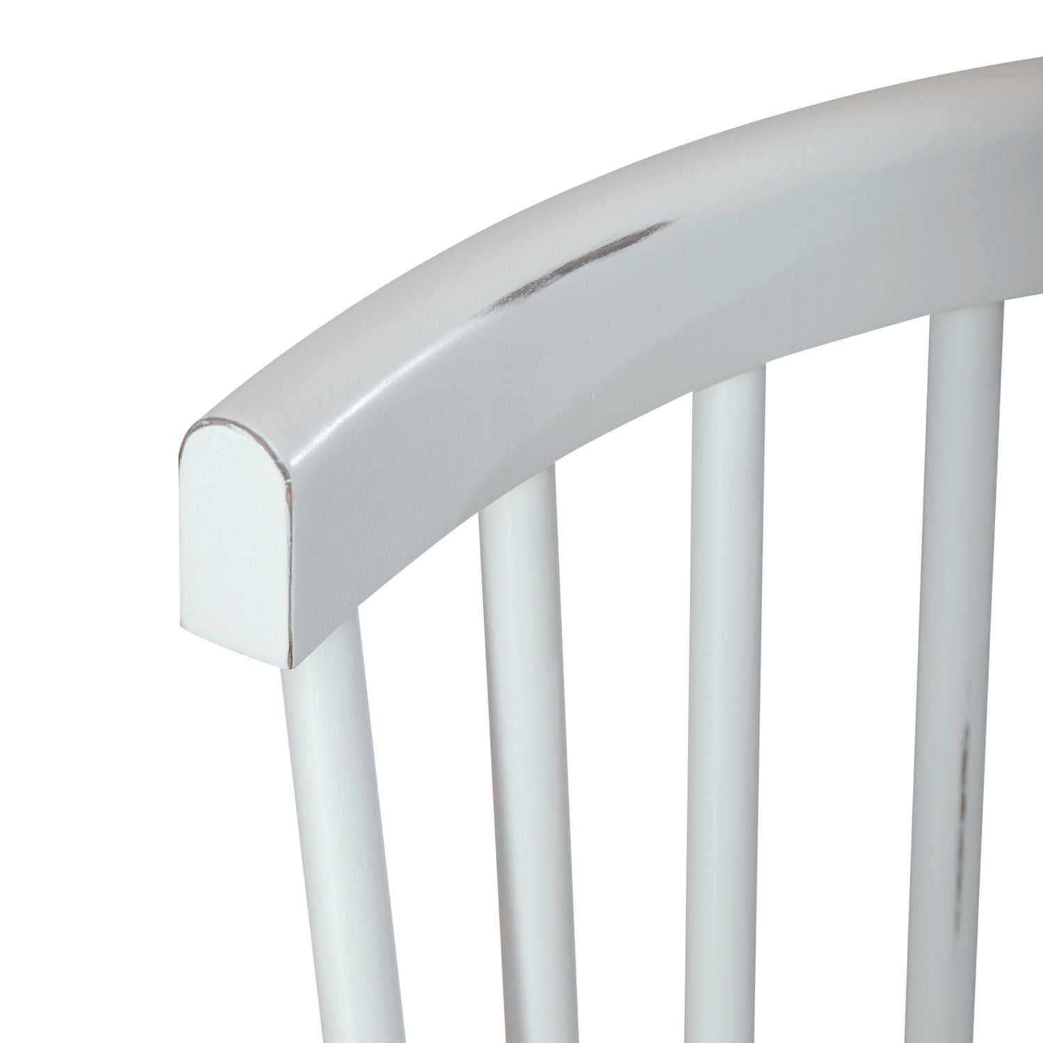 Spindle Back Side Chair - White (RTA)