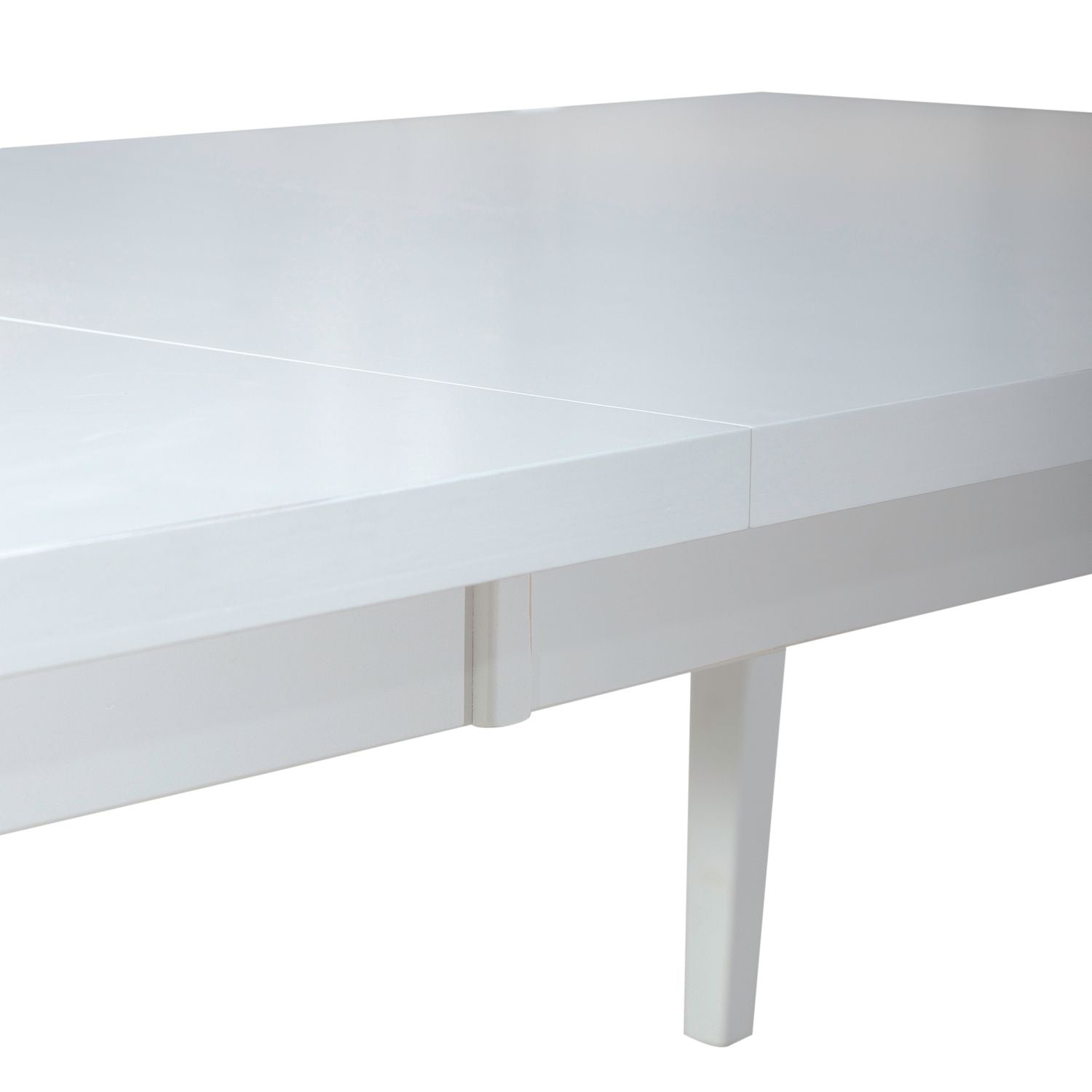 Rectangular Leg Table - White