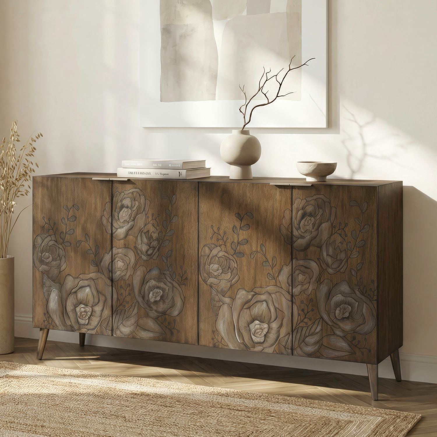4 Door Accent Cabinet