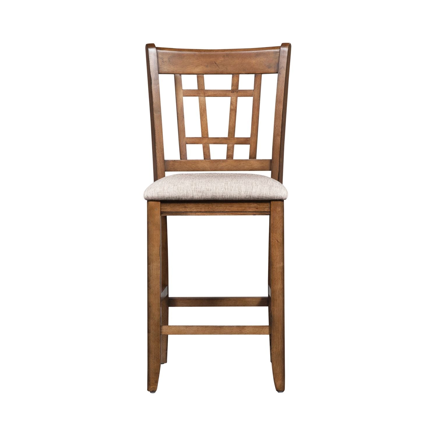 24 Inch Lattice Back Counter Chair
