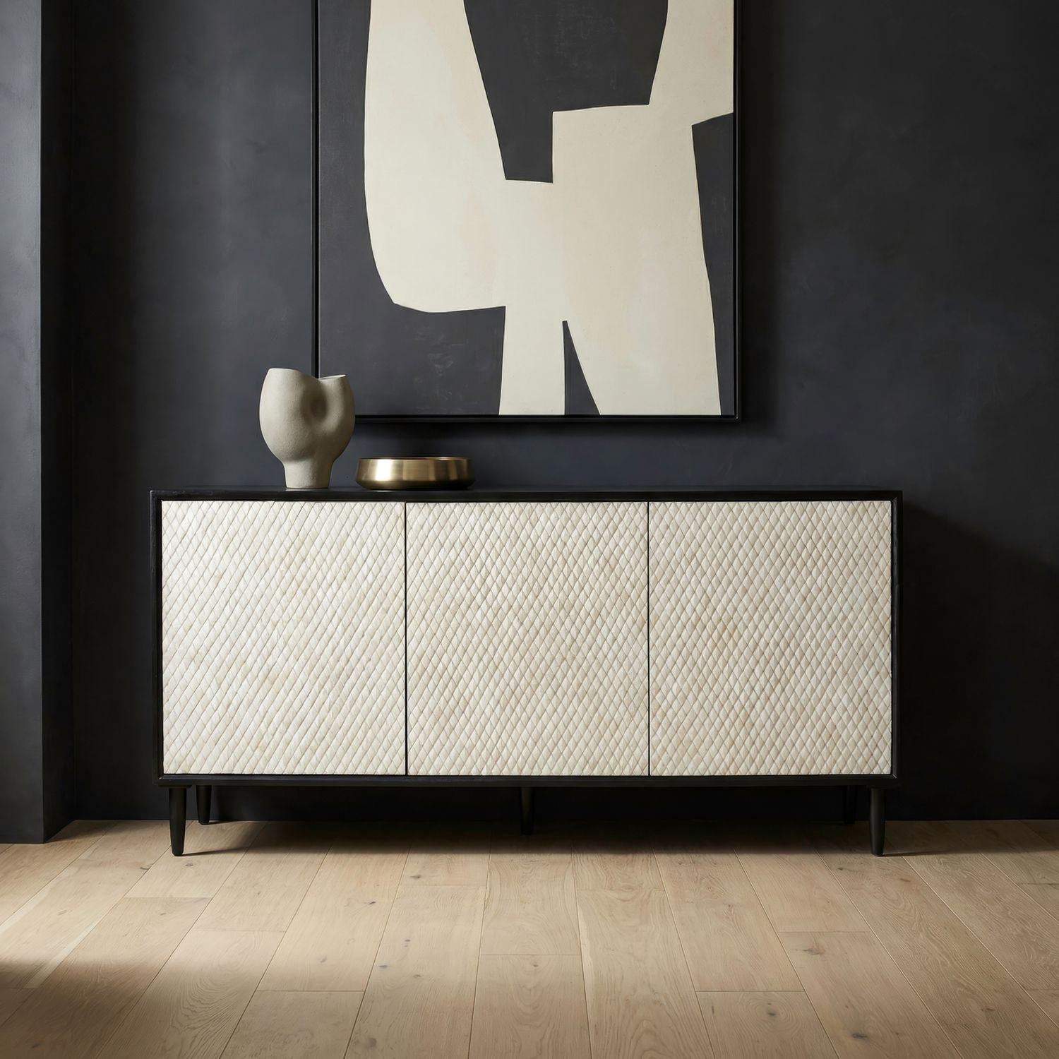 3 Door Accent Cabinet