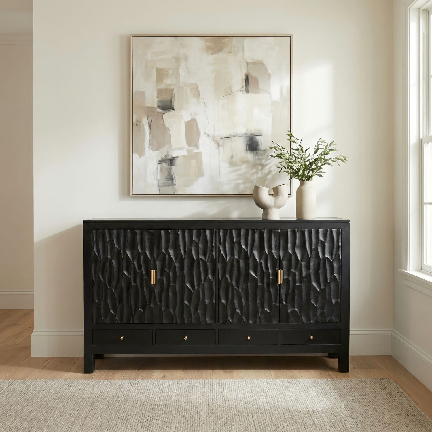 4 Door Accent Cabinet