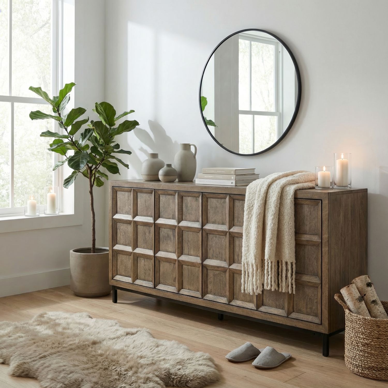 4 Door Accent Cabinet