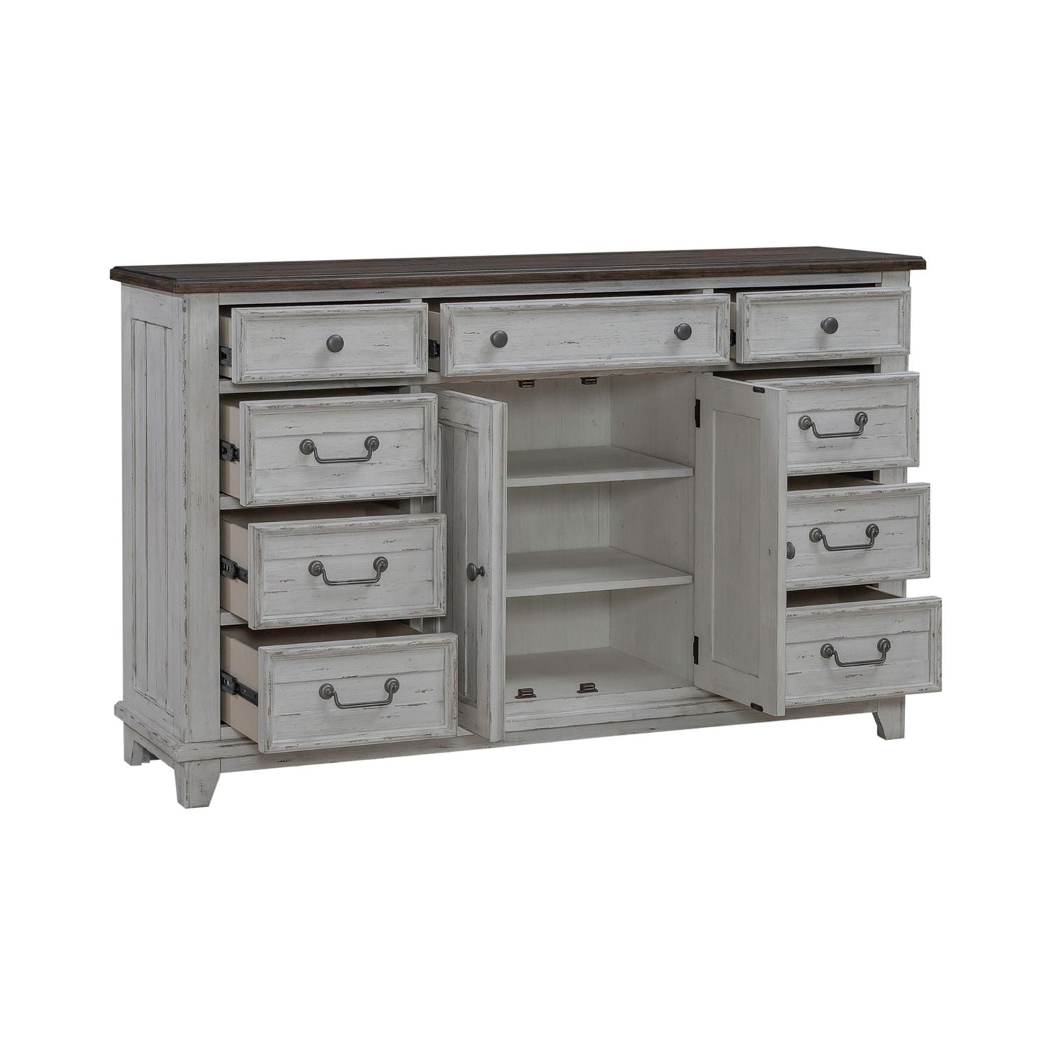 2 Door 9 Drawer Dresser