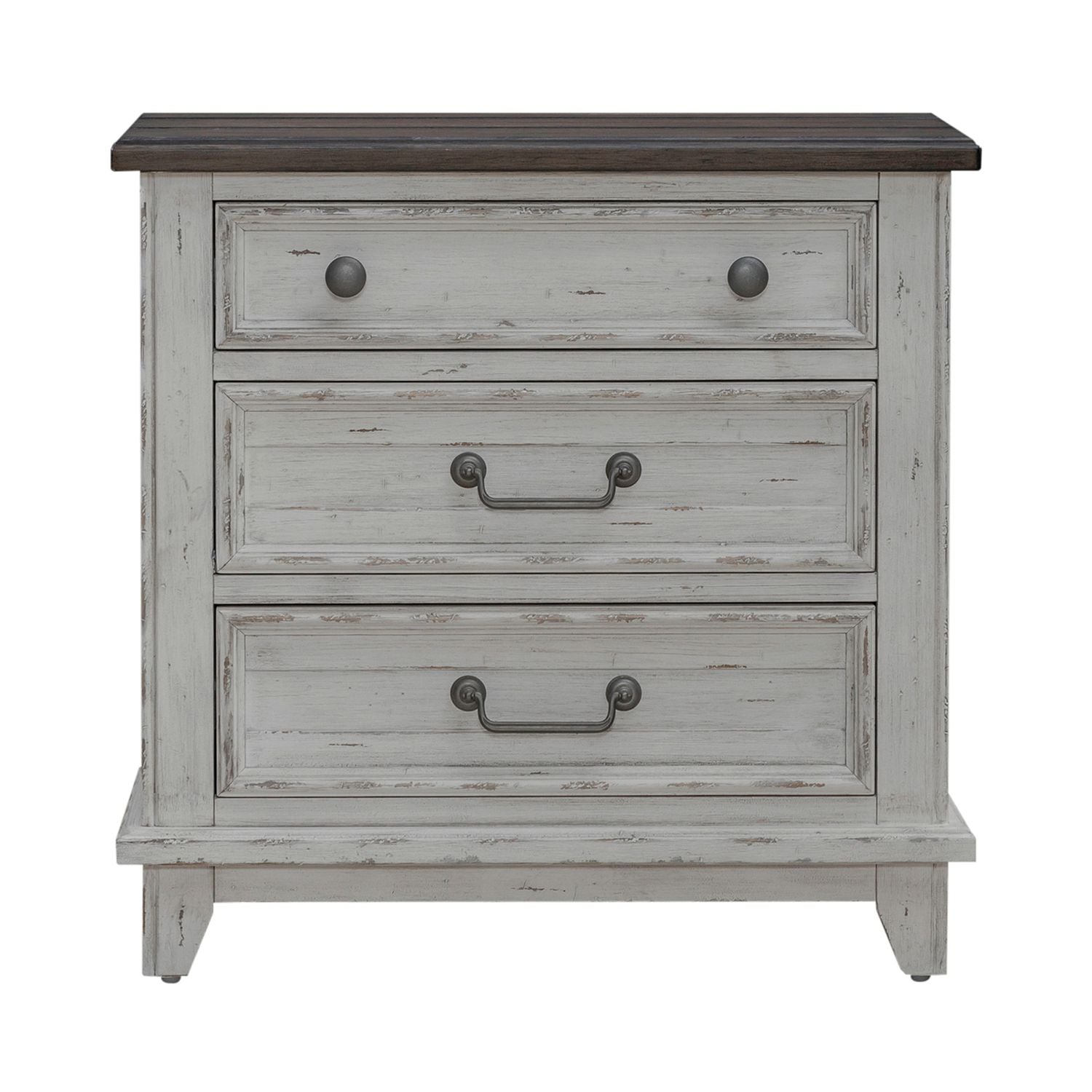 3 Drawer Nightstand w/ Charging Station