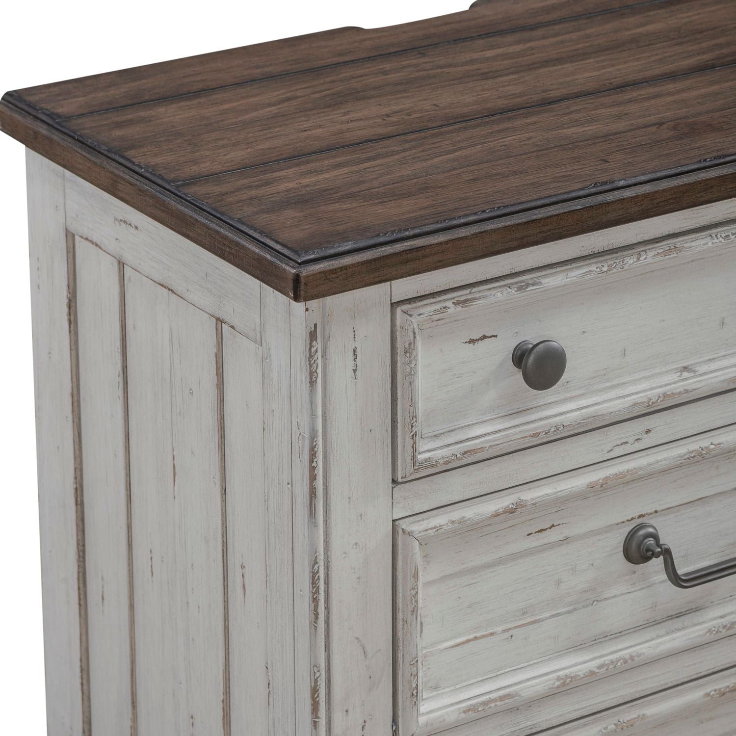 3 Drawer Nightstand w/ Charging Station