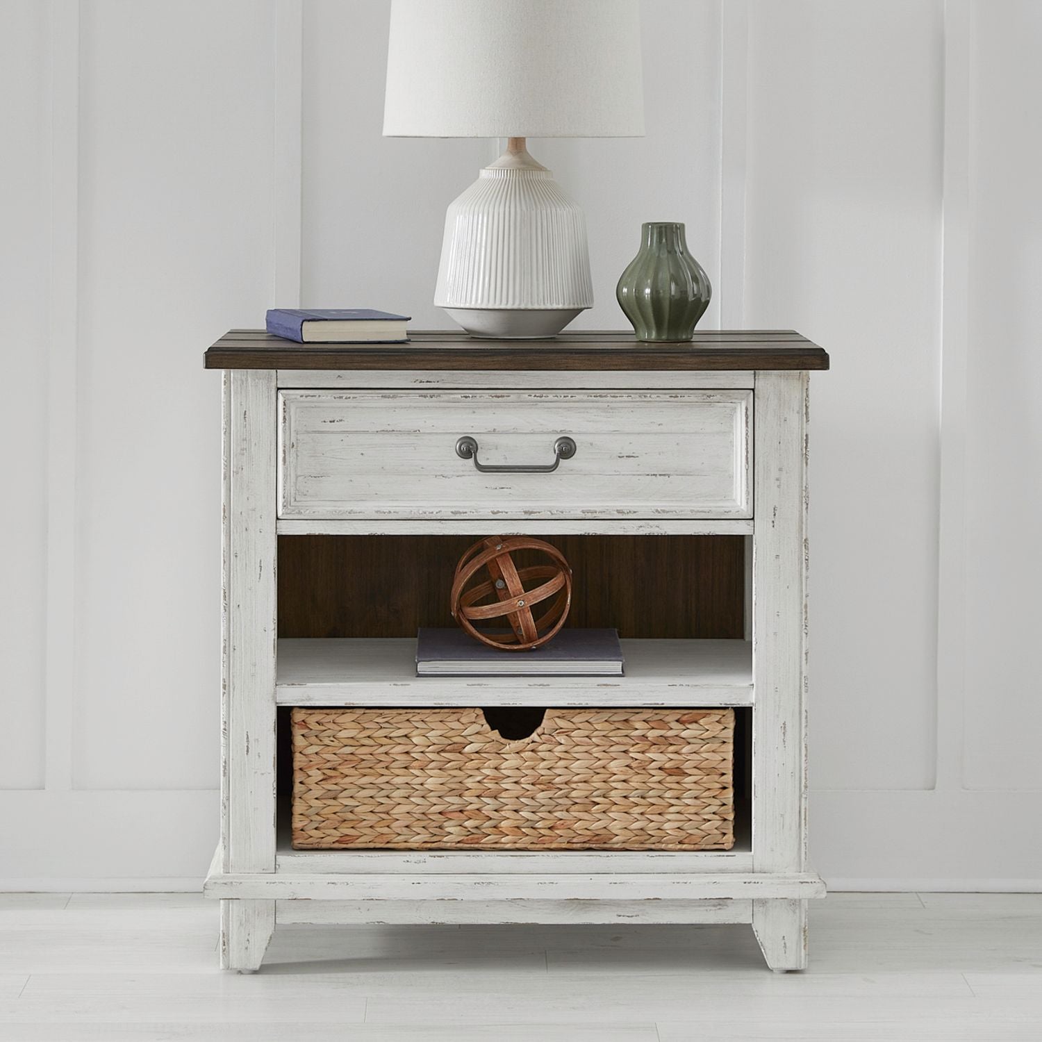 Bedside Chest w/ Charging Station