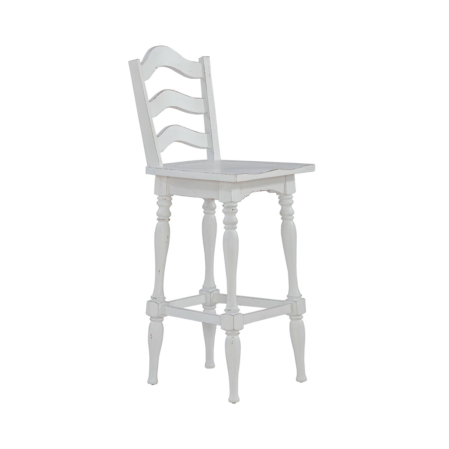 Ladderback Swivel Bar Stool