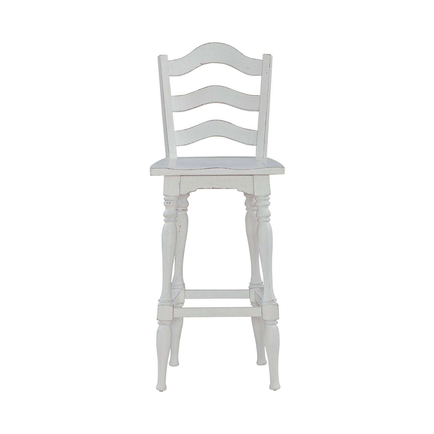 Ladderback Swivel Bar Stool