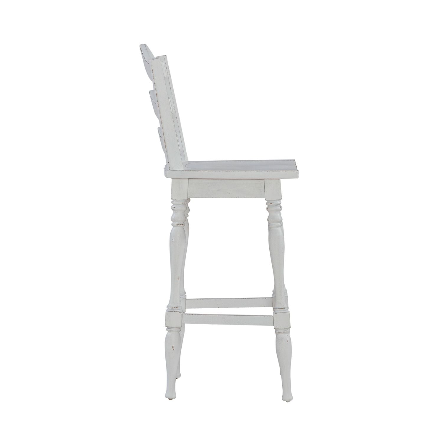 Ladderback Swivel Bar Stool