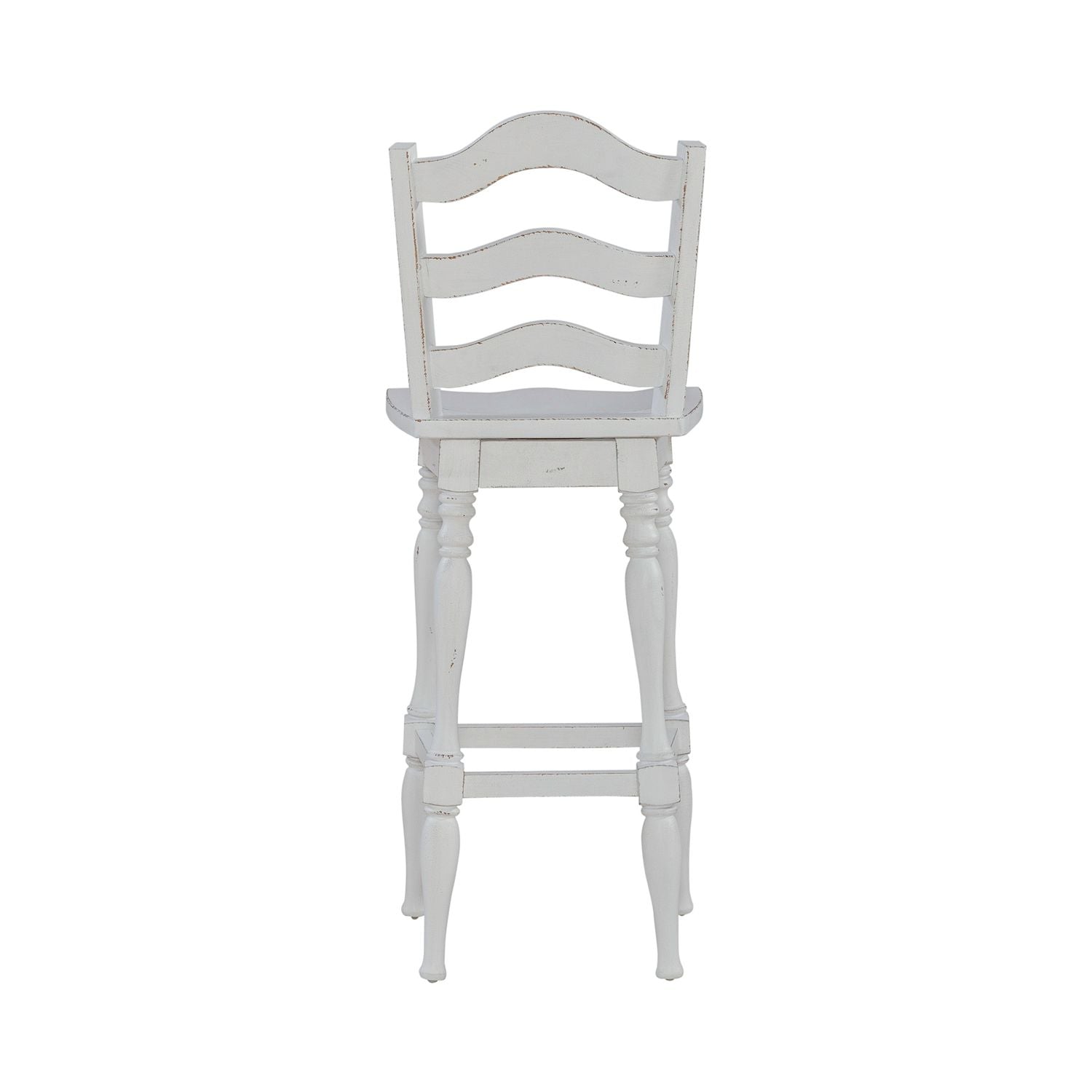Ladderback Swivel Bar Stool