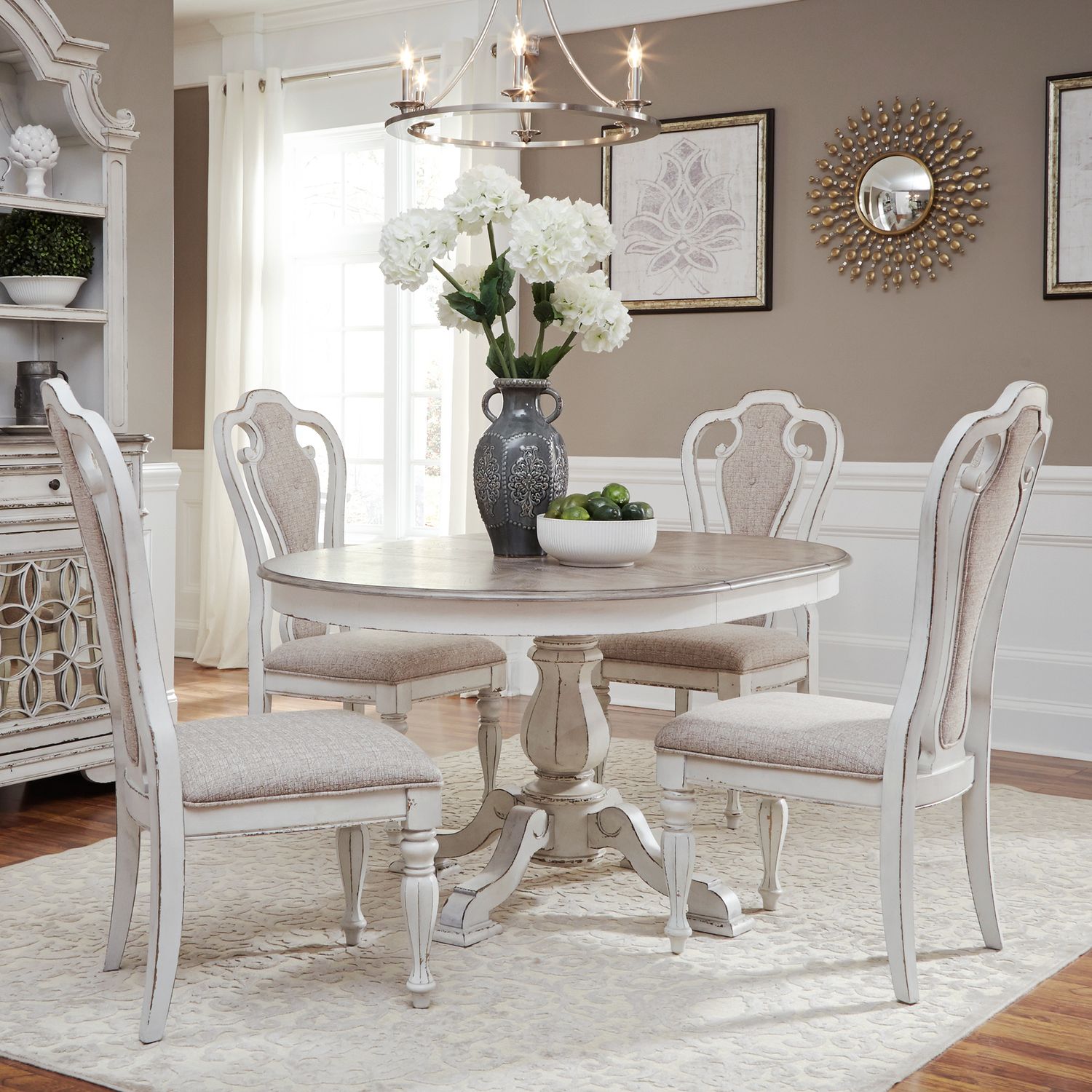 Opt 5 Piece Pedestal Table Set