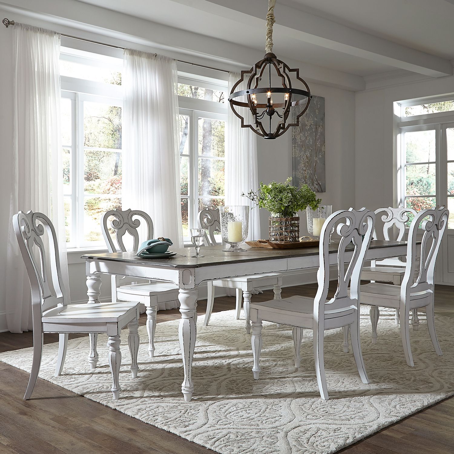 Opt 7 Piece Leg Table Set