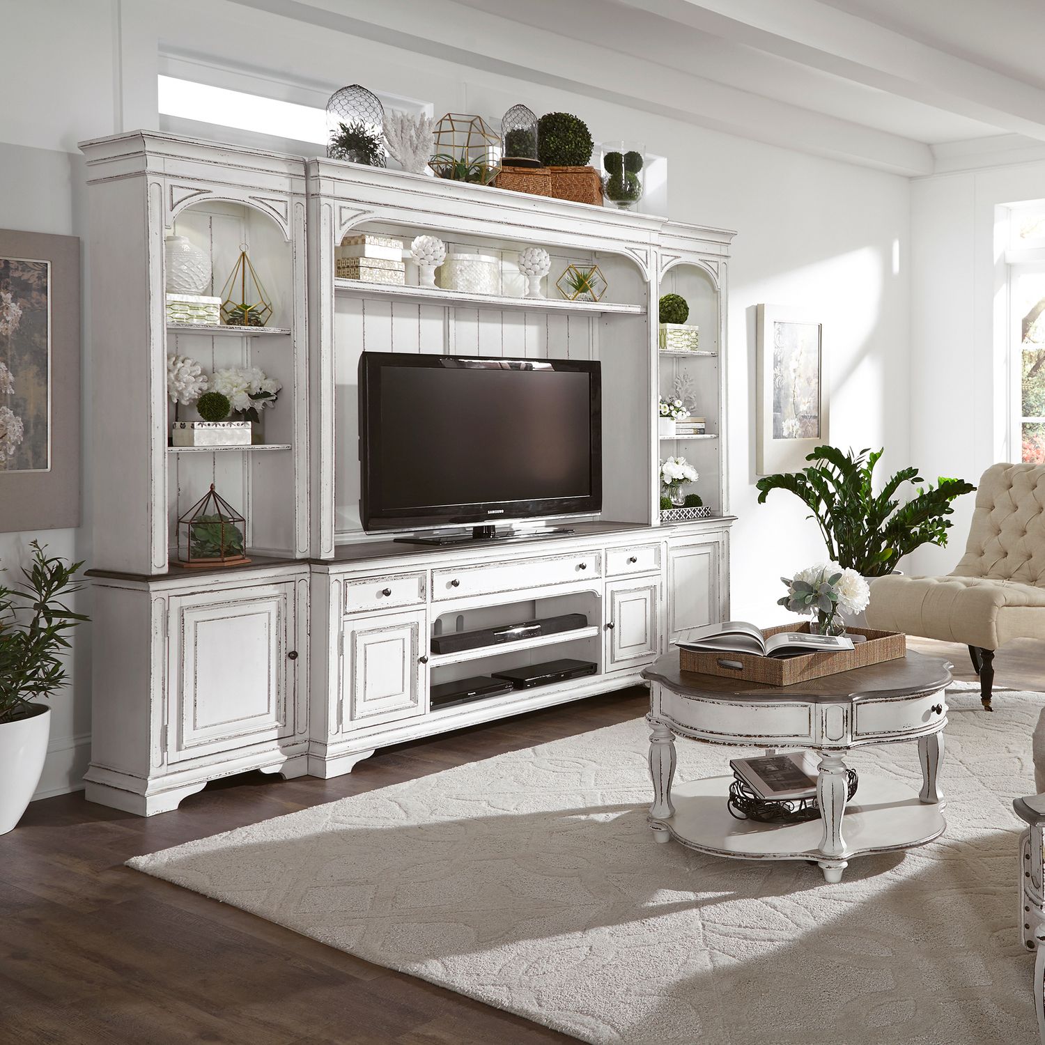 Entertainment Center with Piers