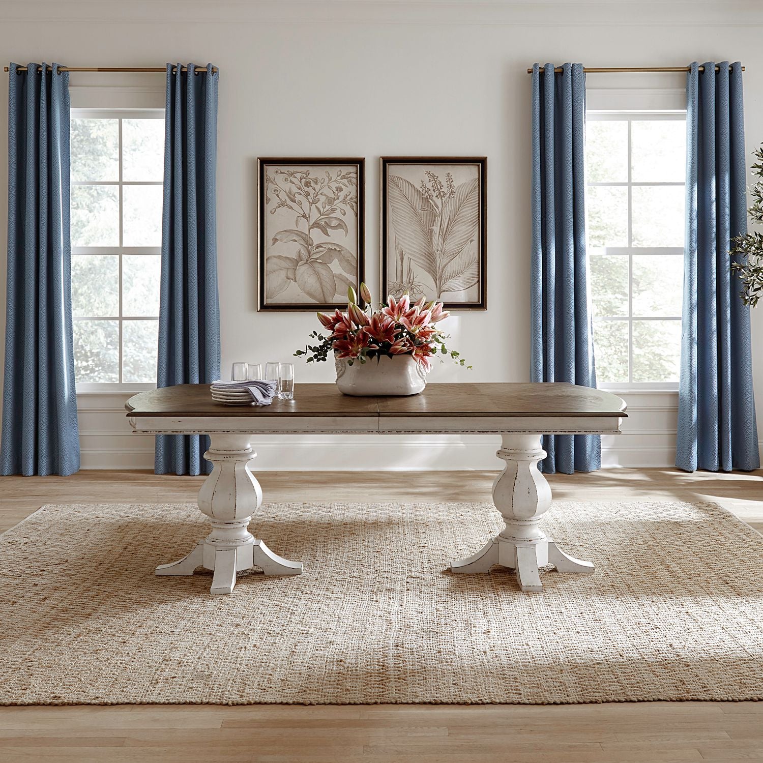 Double Pedestal Table Top