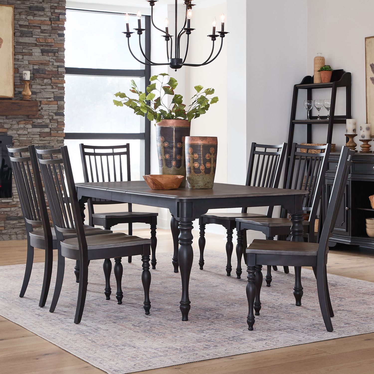 Opt 7 Piece Leg Table Set