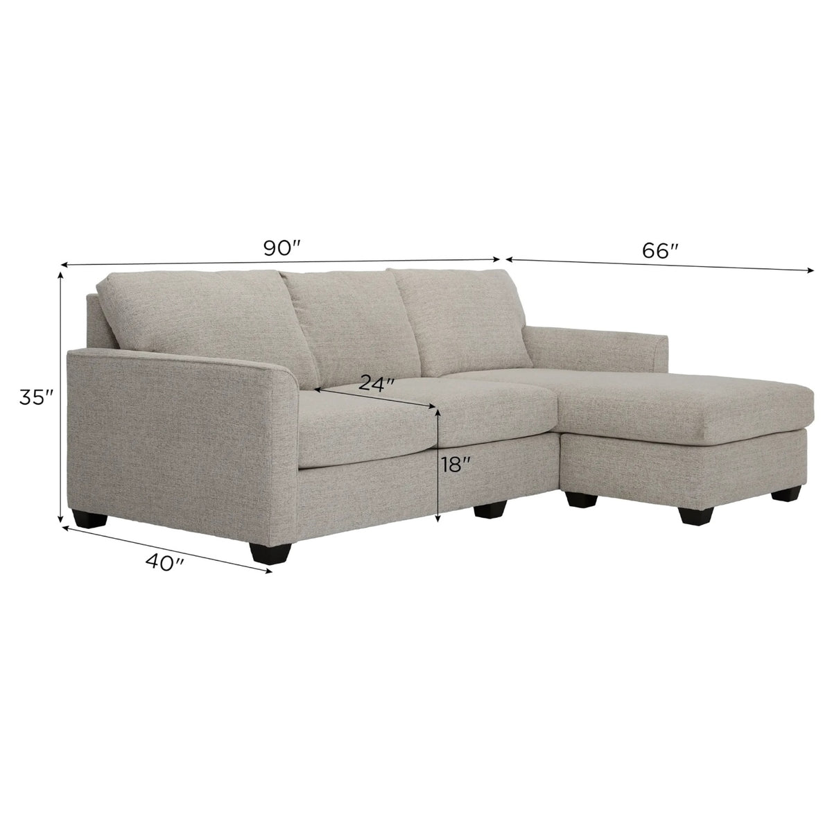 Montclair Sectional with Reversible Chaise