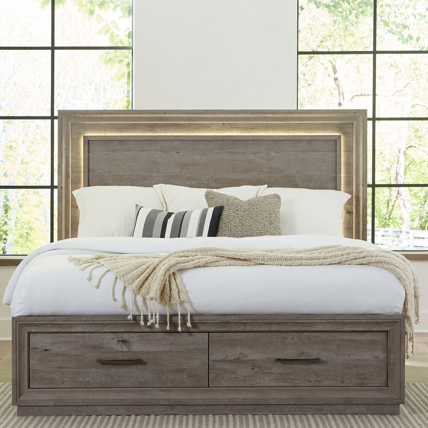 King Storage Bed