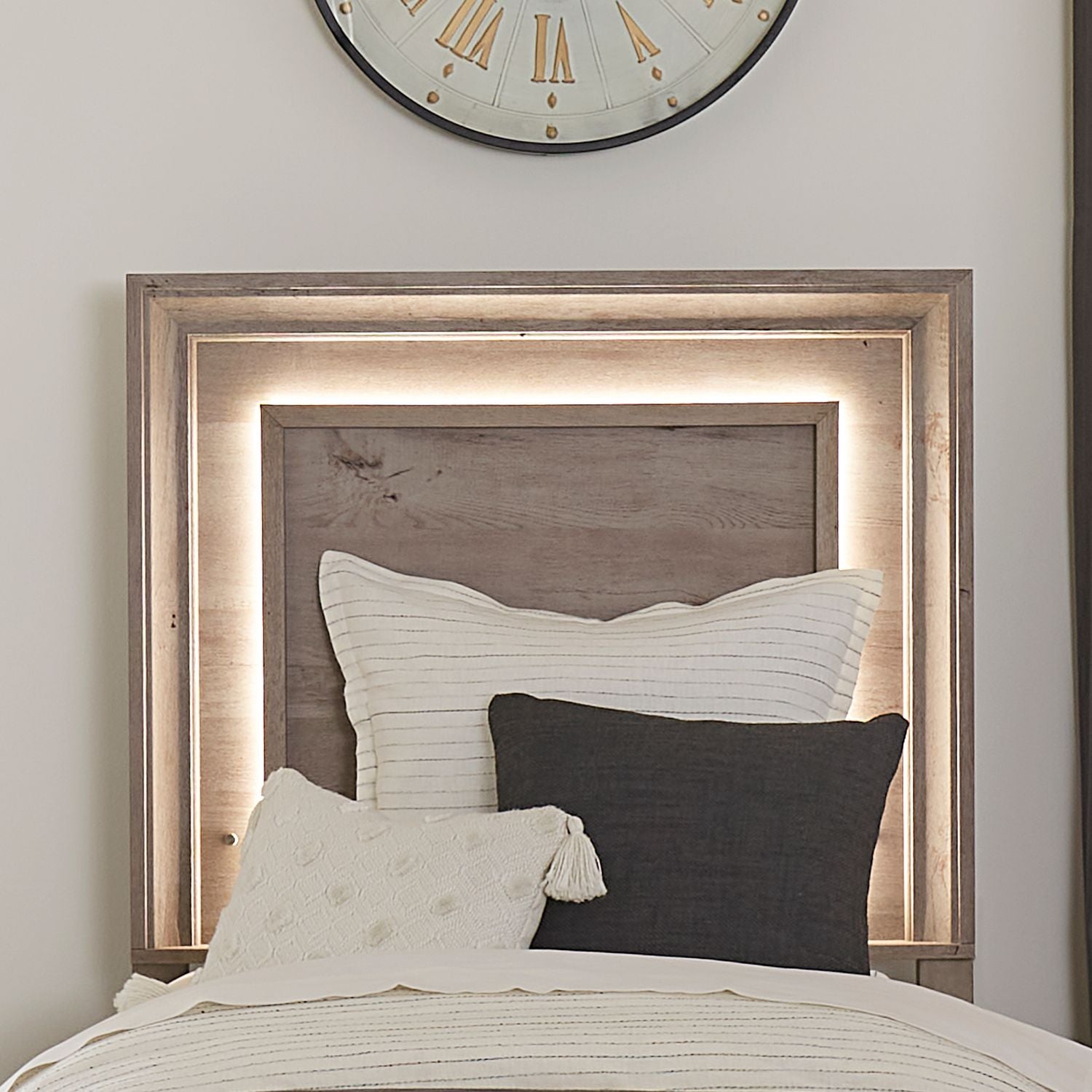 Twin Panel Headboard w/ Lights