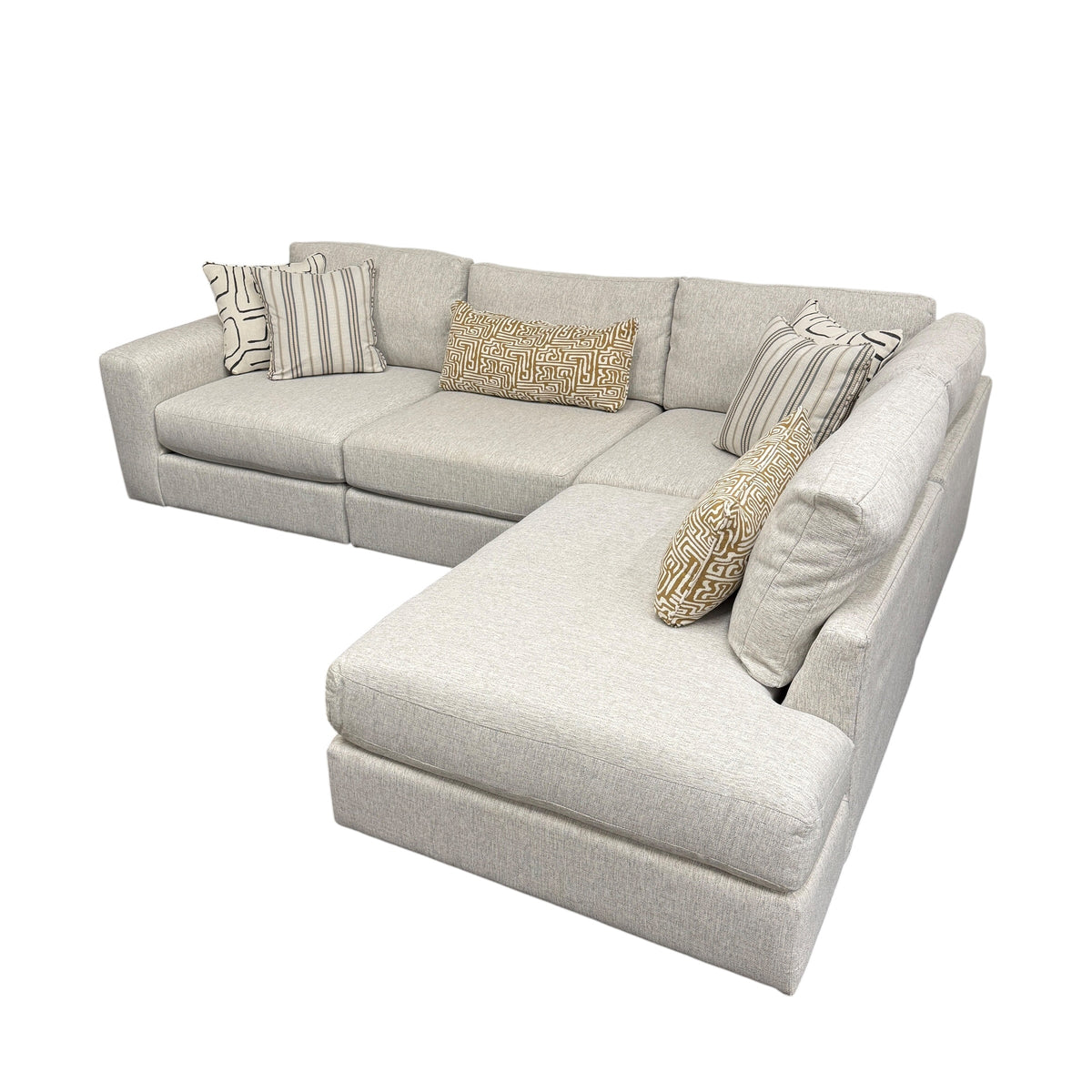 Mason Modular Sectional with RAF Bumper Chaise