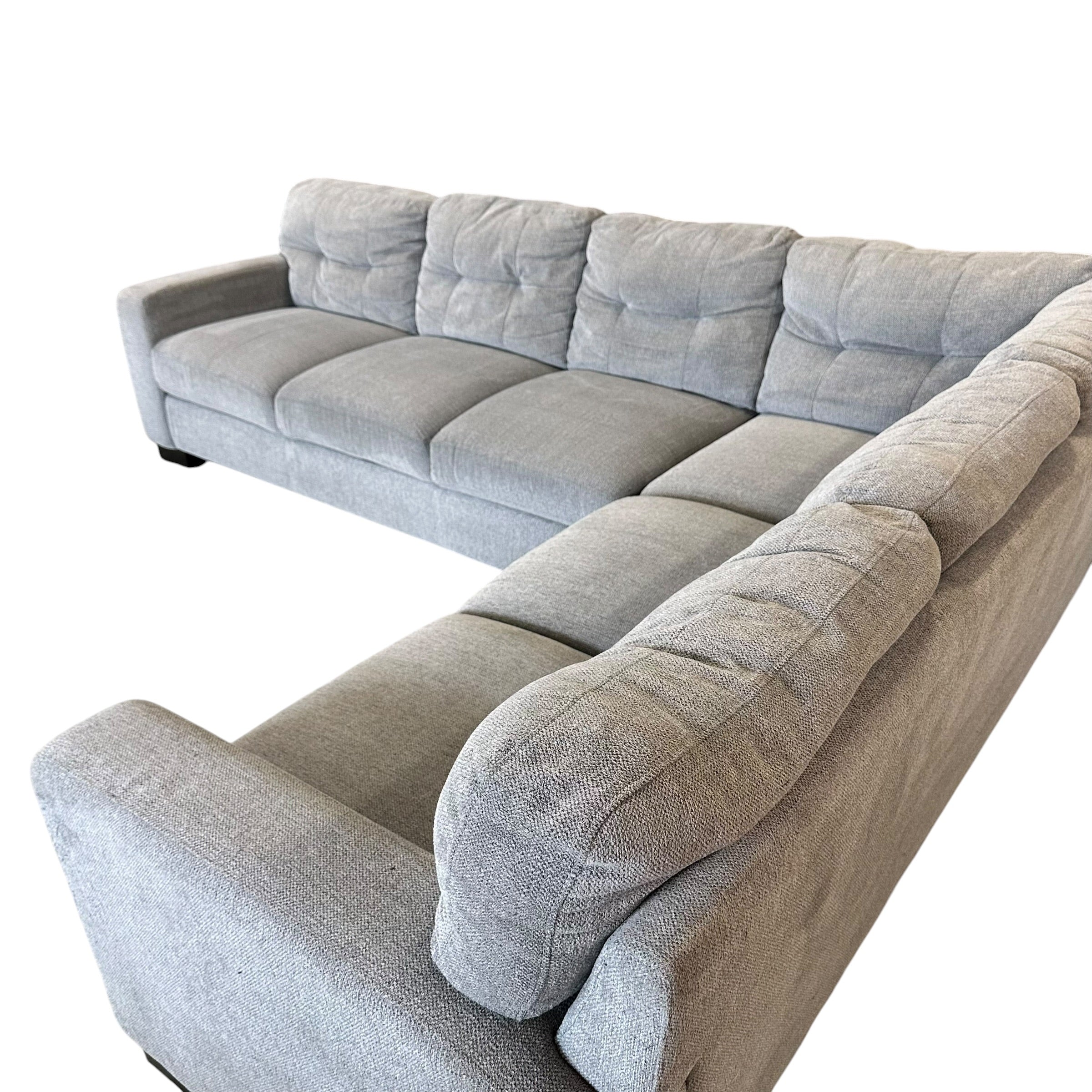 L Shape Sectional in Gray