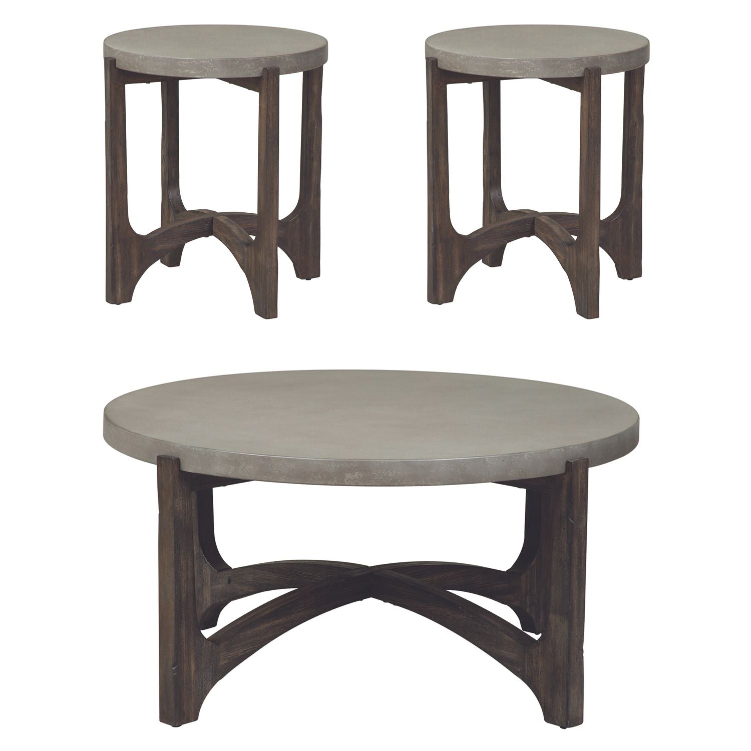 3 Piece Set (1-Cocktail 2-End Tables)