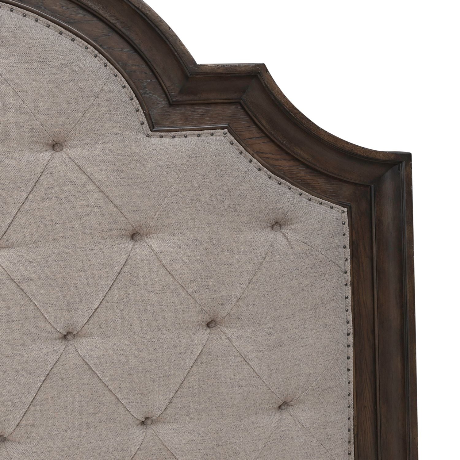 King Uph Arched Panel Headboard