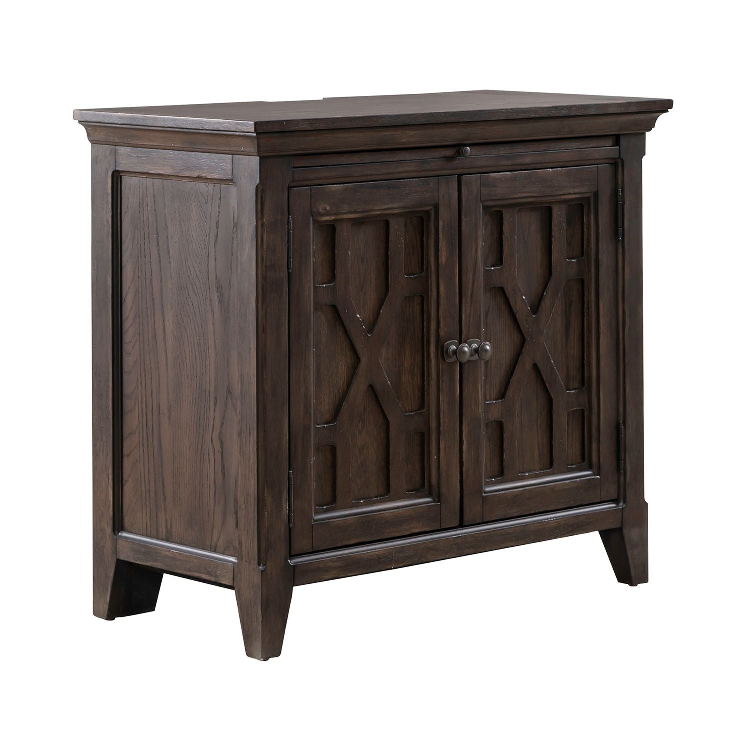 2 Door Bedside Chest w/ Charging Station