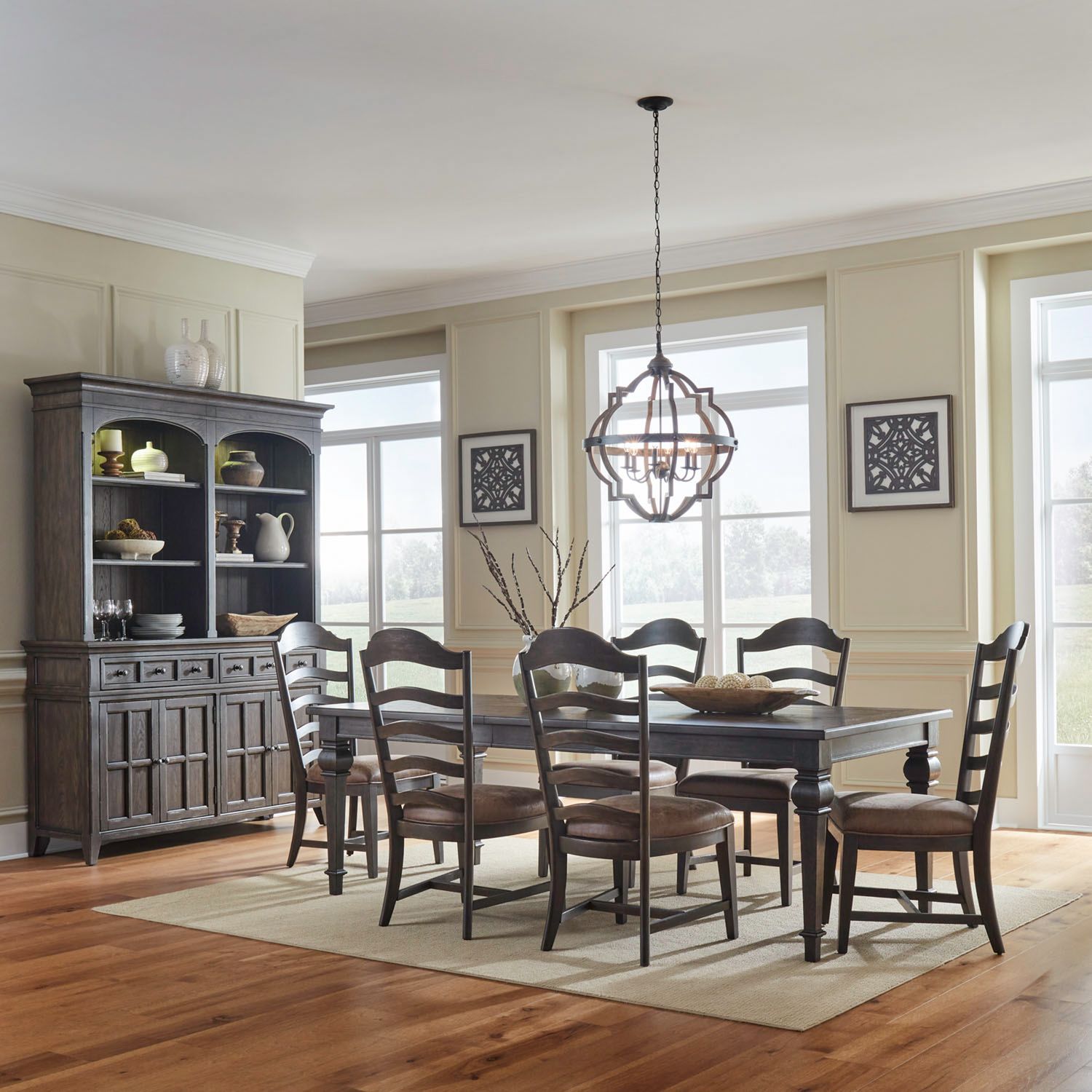 7 Piece Rectangular Table Set