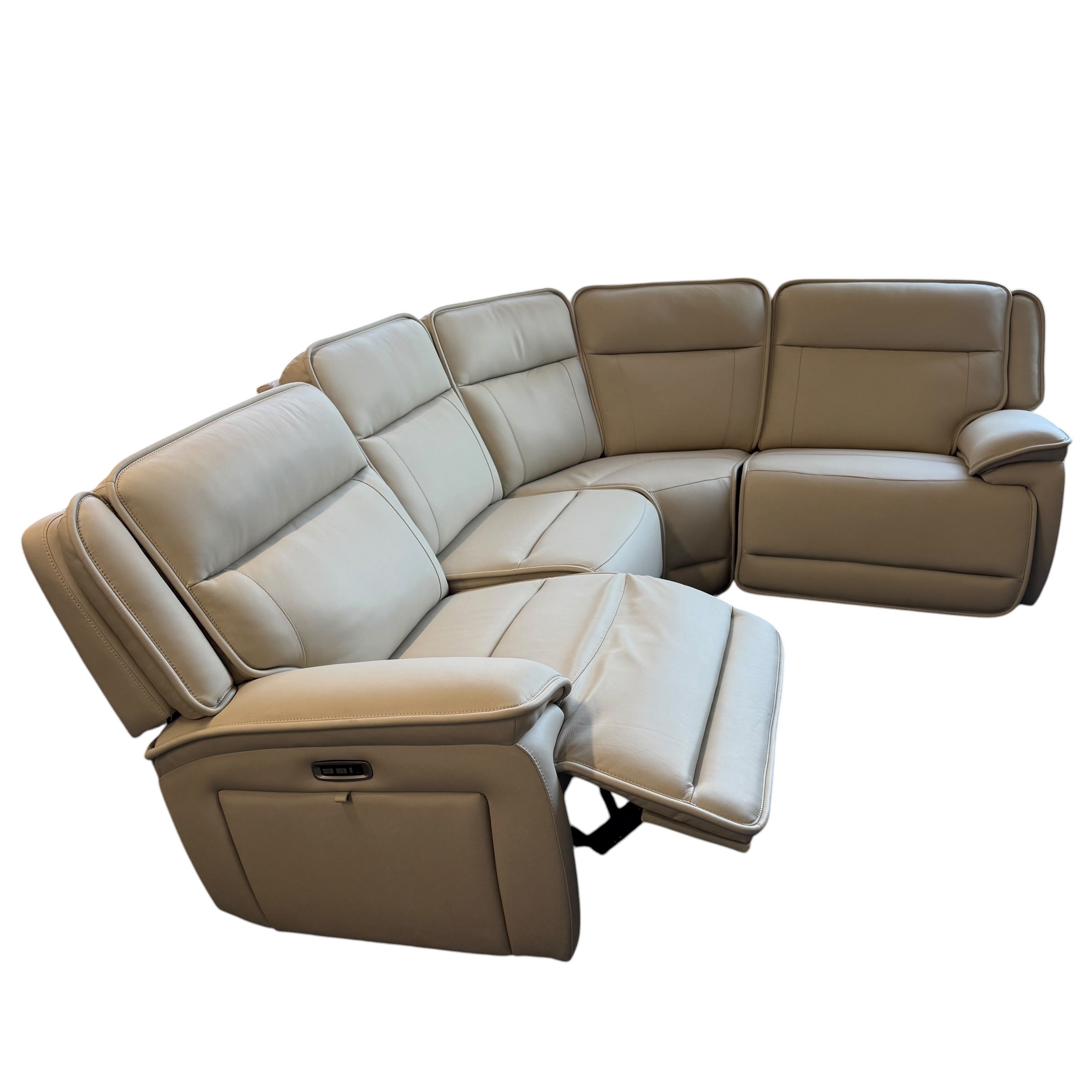Madison 4 Pc Leather Reclining Sectional