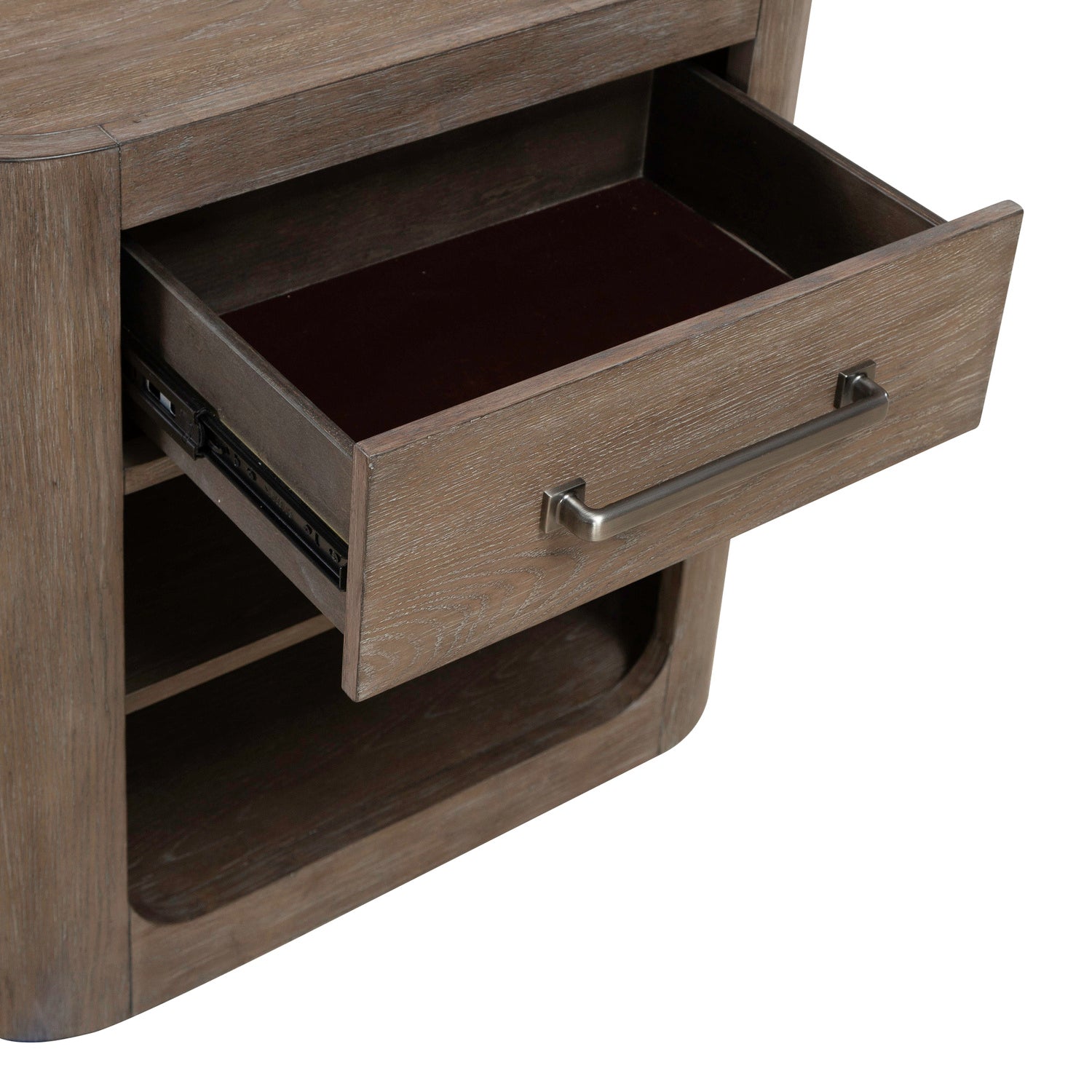 South Bend Open Nightstand with Charging Station