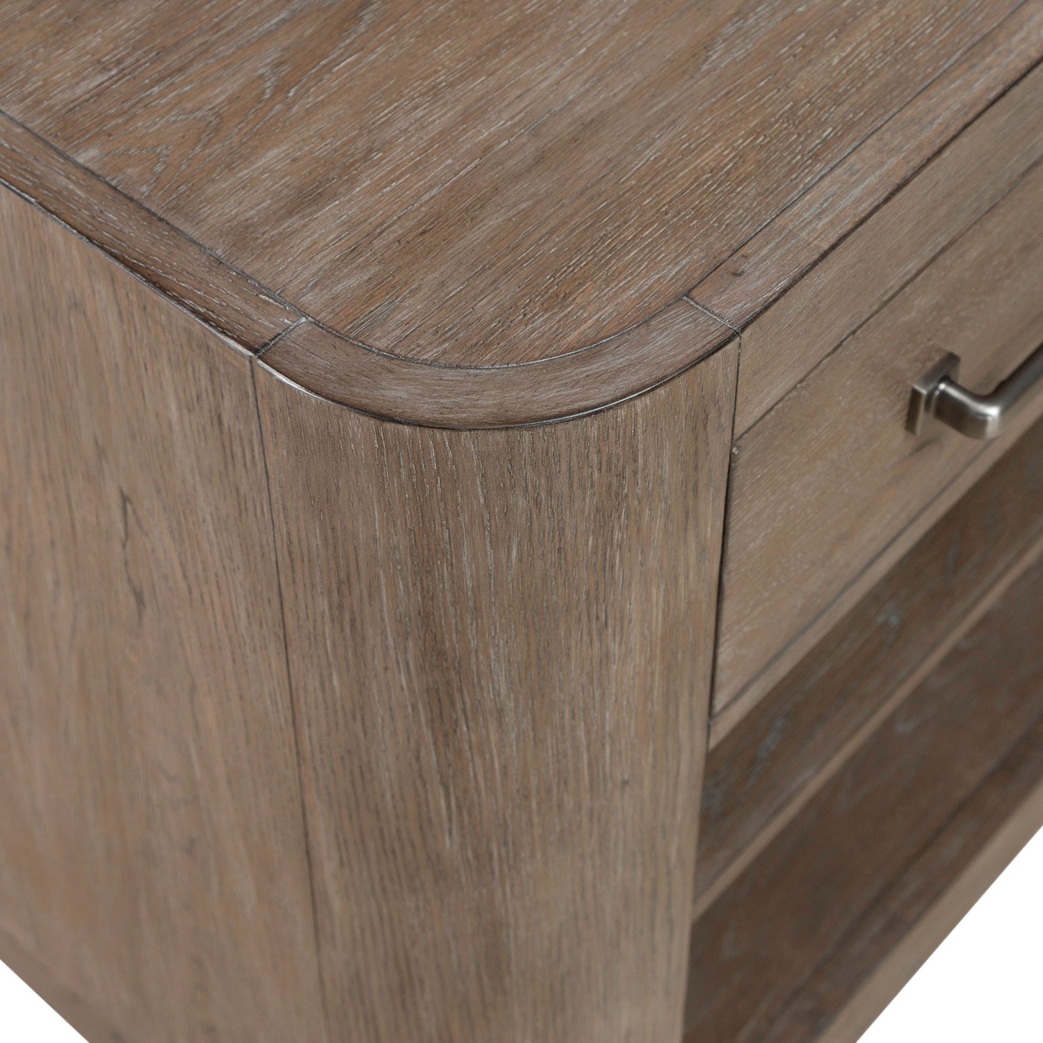 South Bend Open Nightstand with Charging Station
