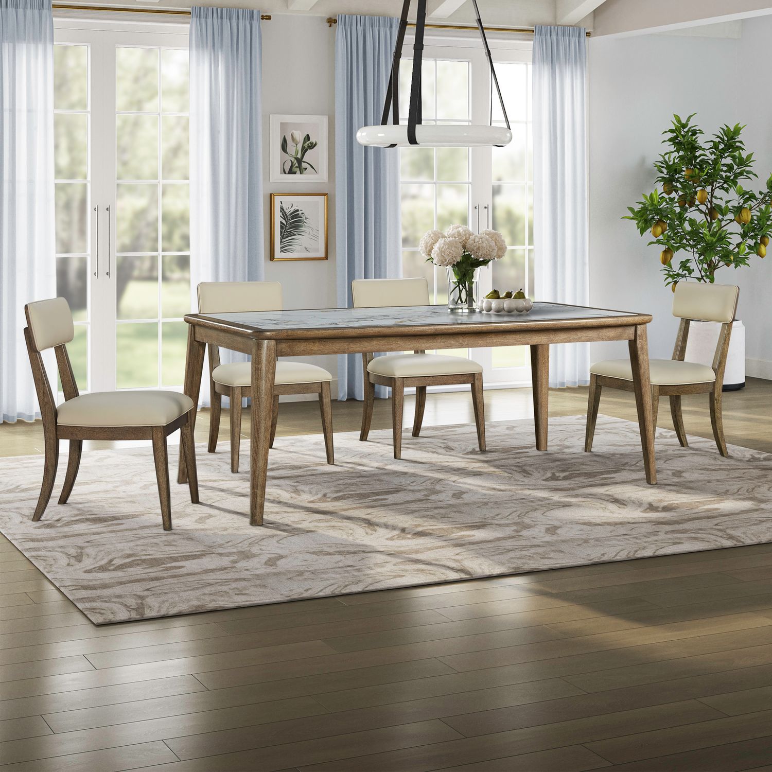 5 Piece Rectangular Table Set