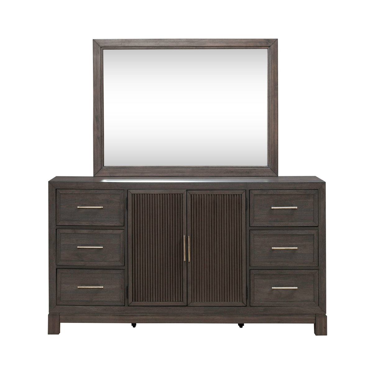 Modern Edge Dresser & Mirror