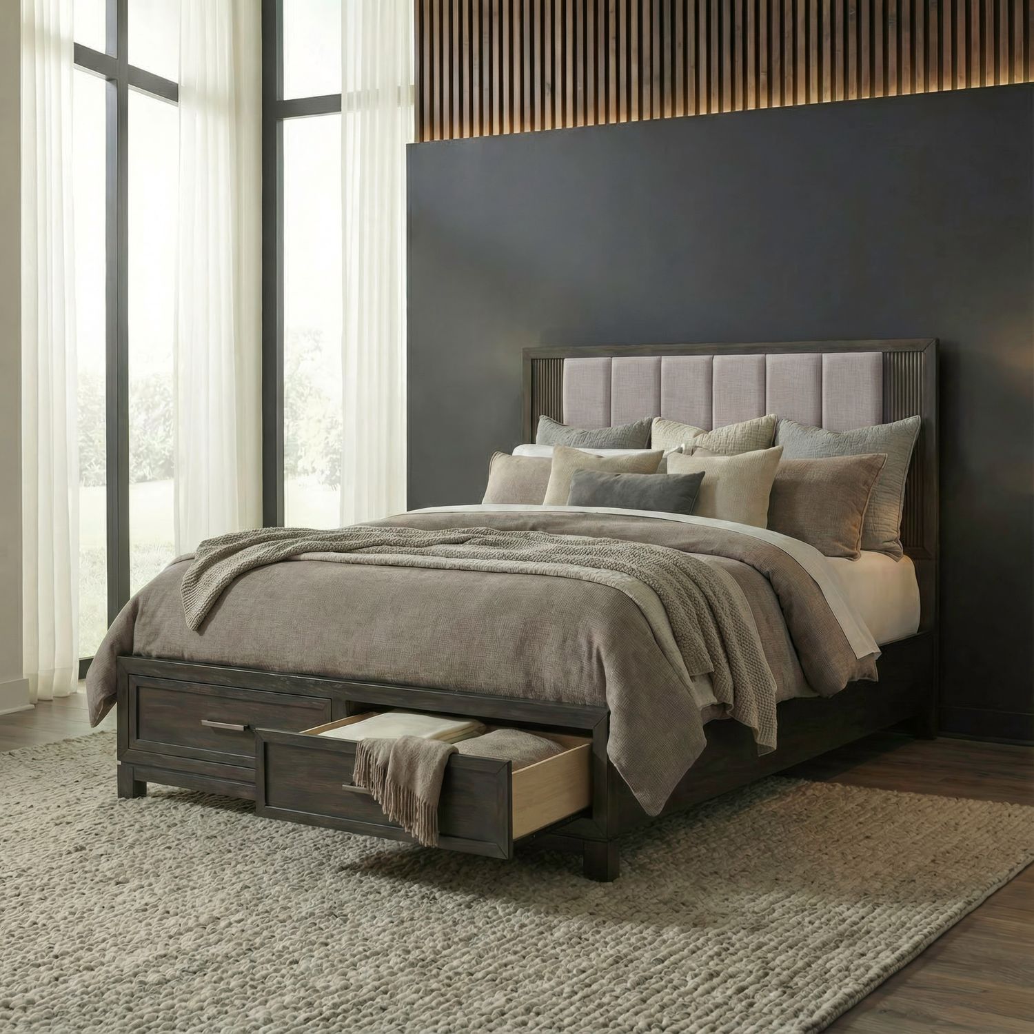 King Storage Bed