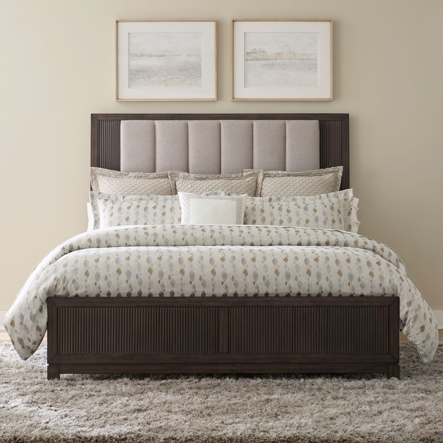 Modern Edge Upholstered Bed