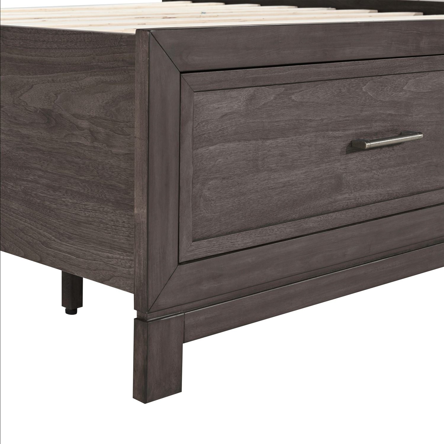 Queen Storage Footboard w/ Slat Roll