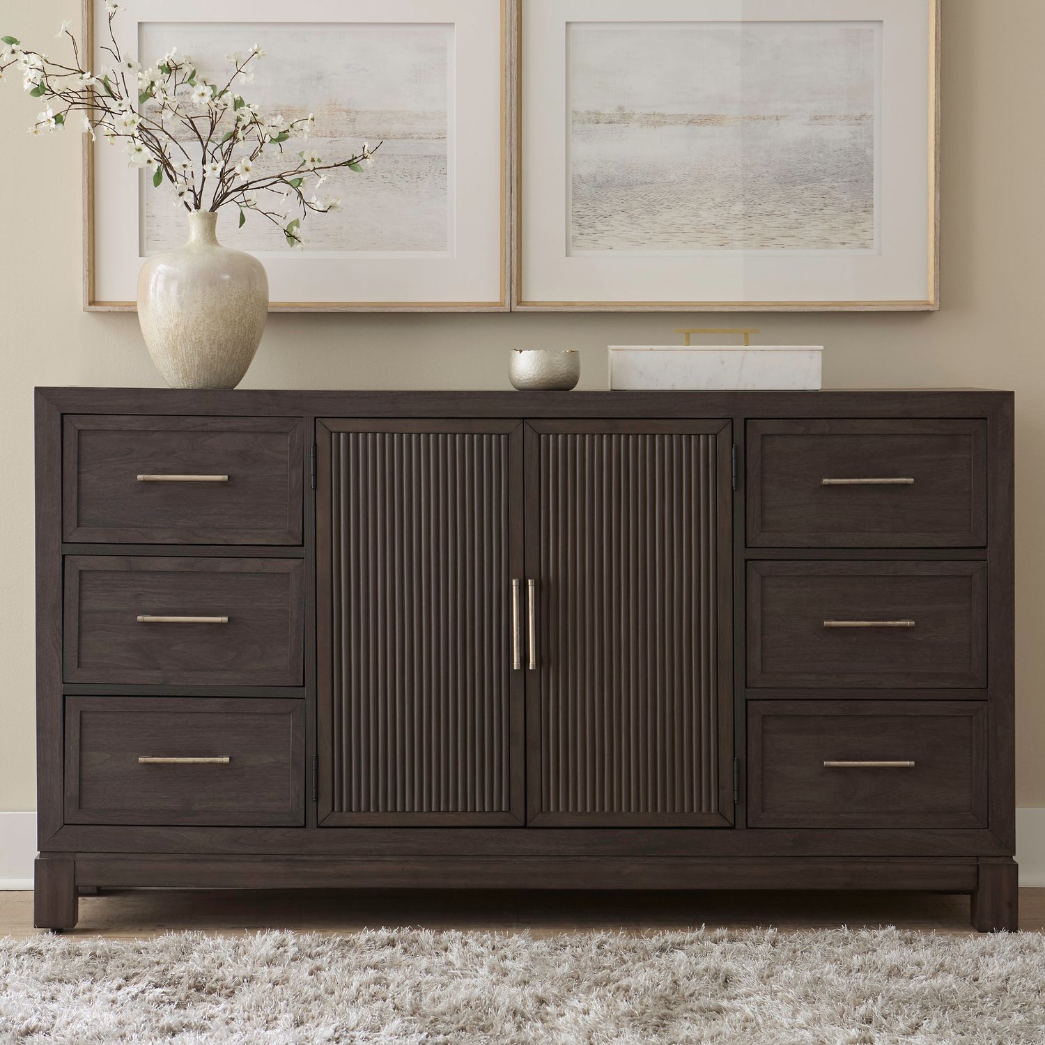 2 Door 6 Drawer Dresser