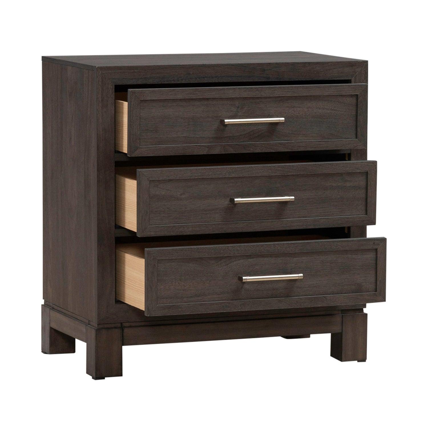 Modern Edge Nightstand with Charging Station