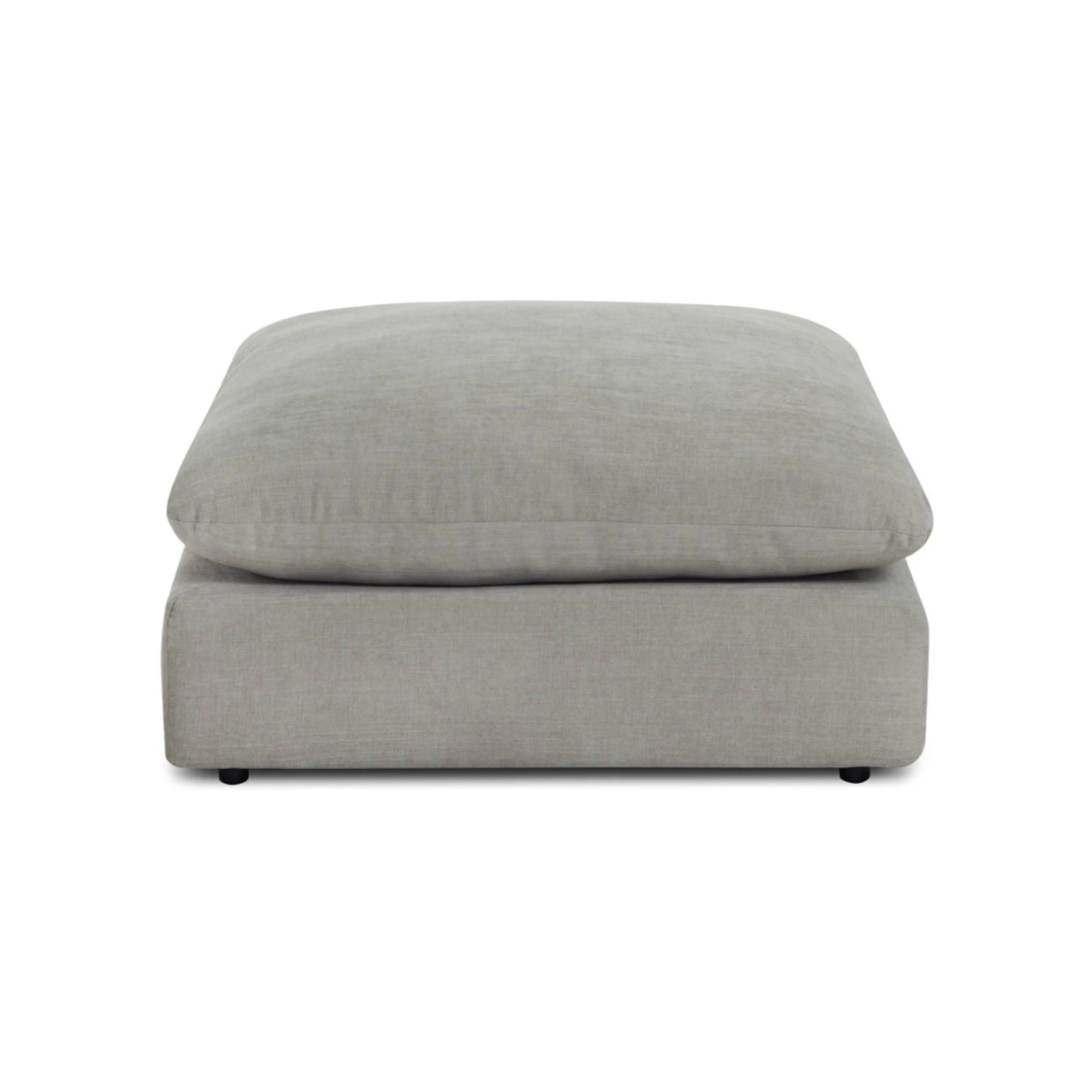 Willow 3-Piece Modular Sofa with Two Ottomans - Sage
