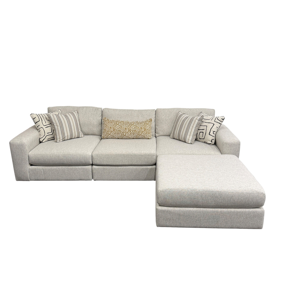 Mason Modular 3-Piece Sofa with Reversible Ottoman