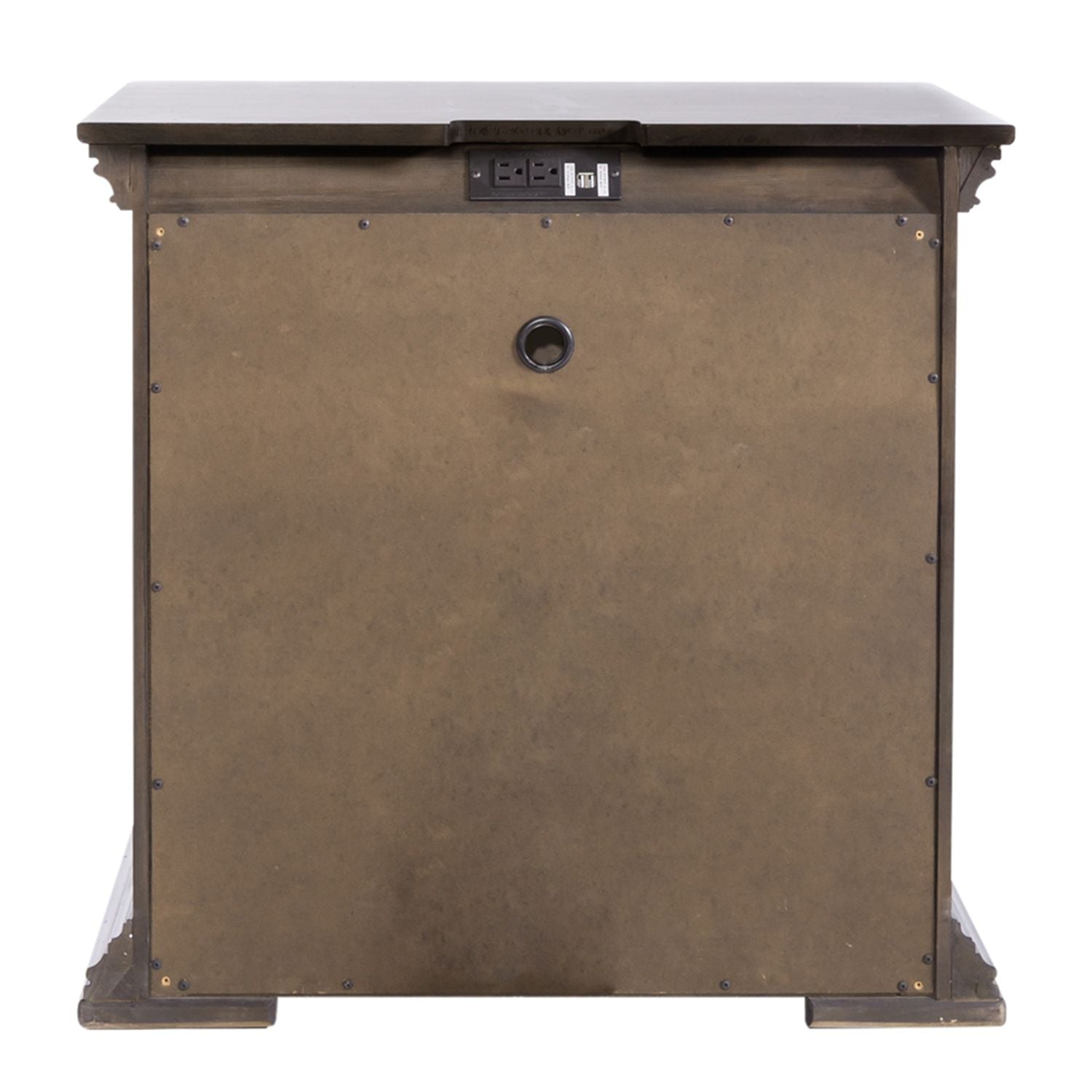 2 Drawer Night Stand w/ Charging Station