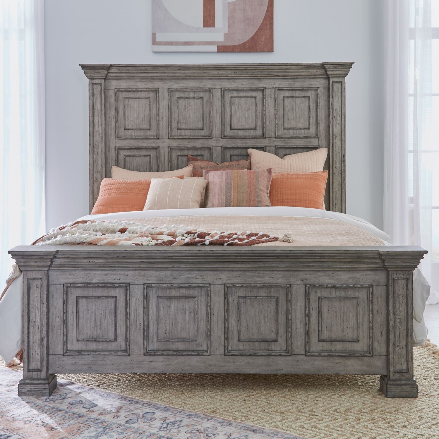 King California Panel Bed