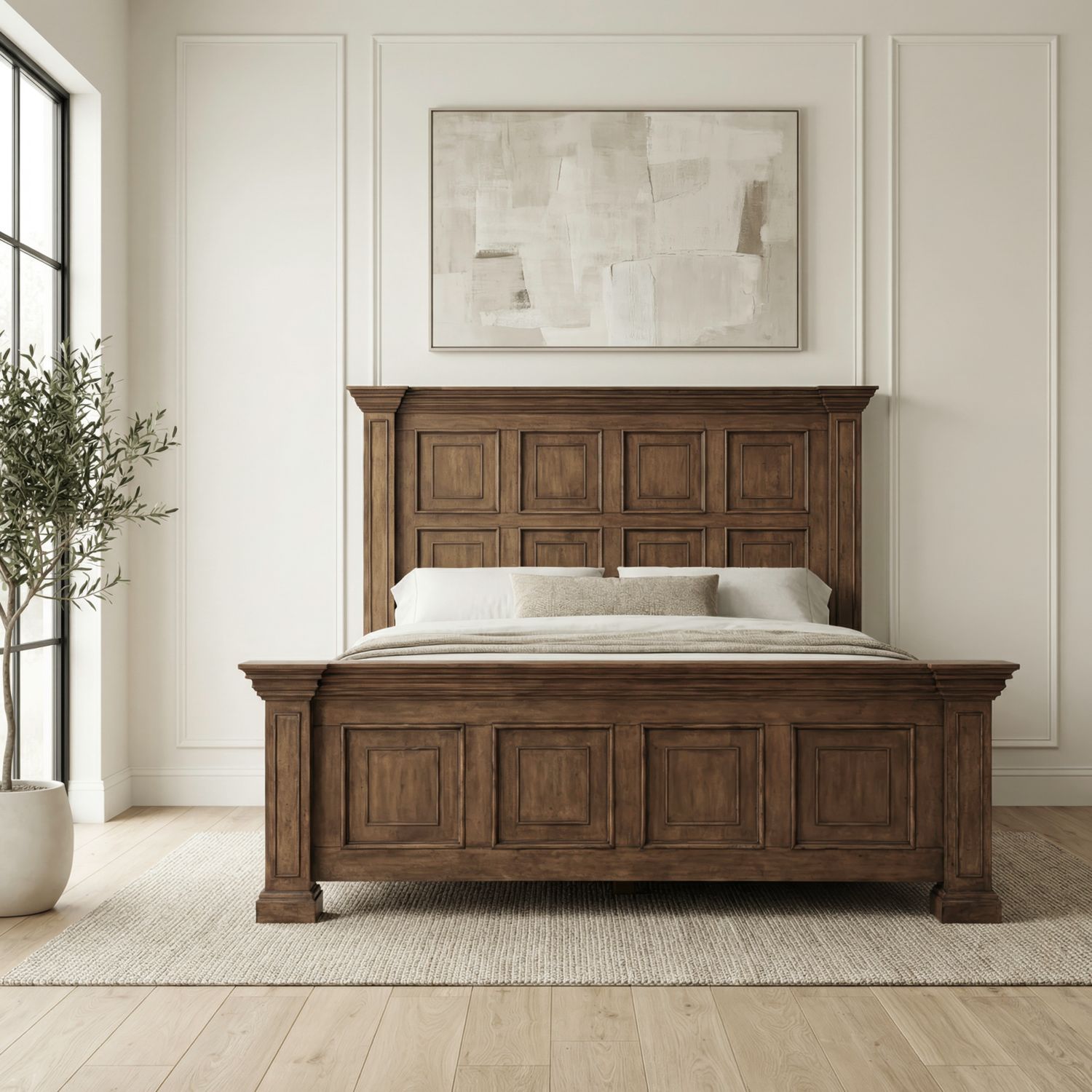 King California Panel Bed