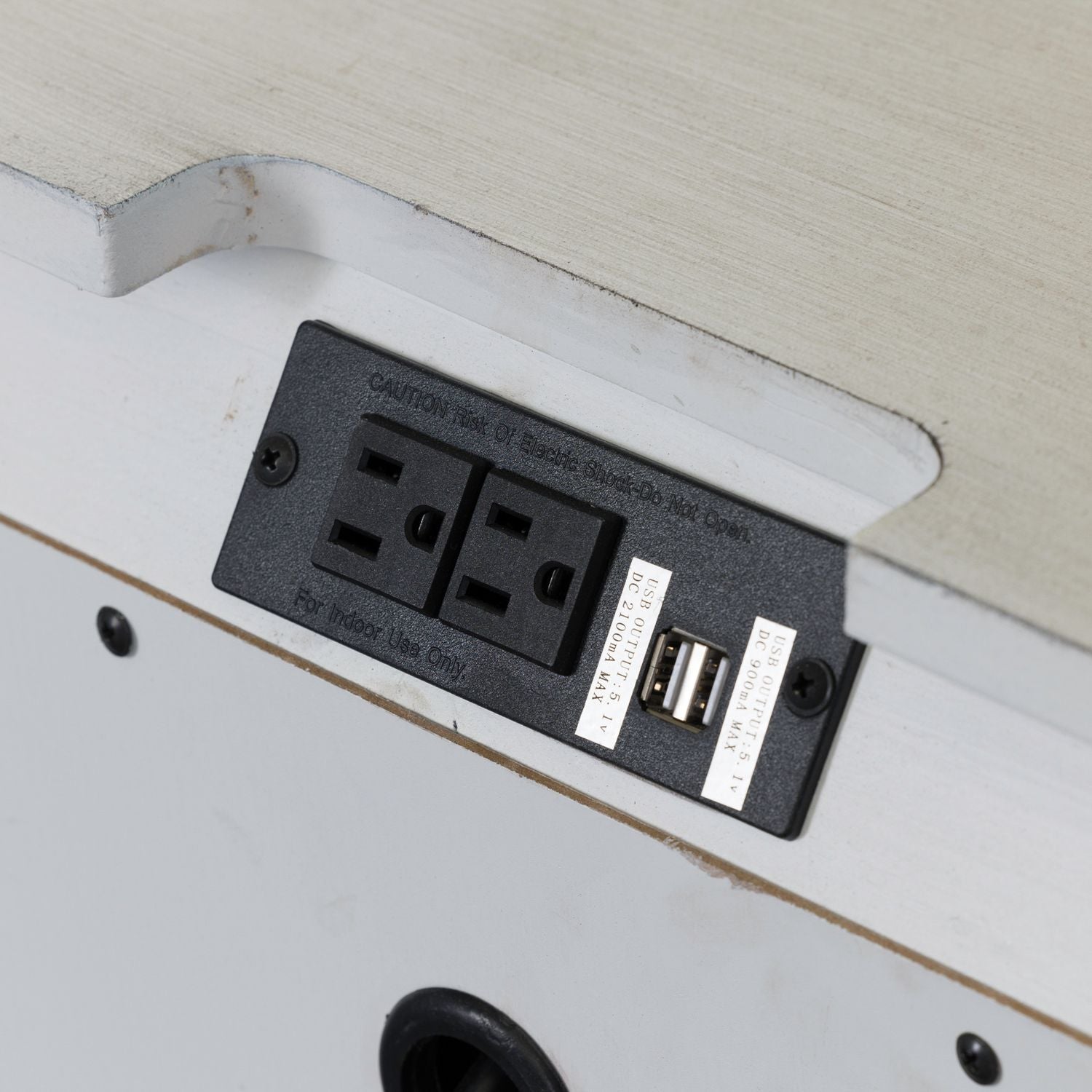 2 Drawer Night Stand w/ Charging Station