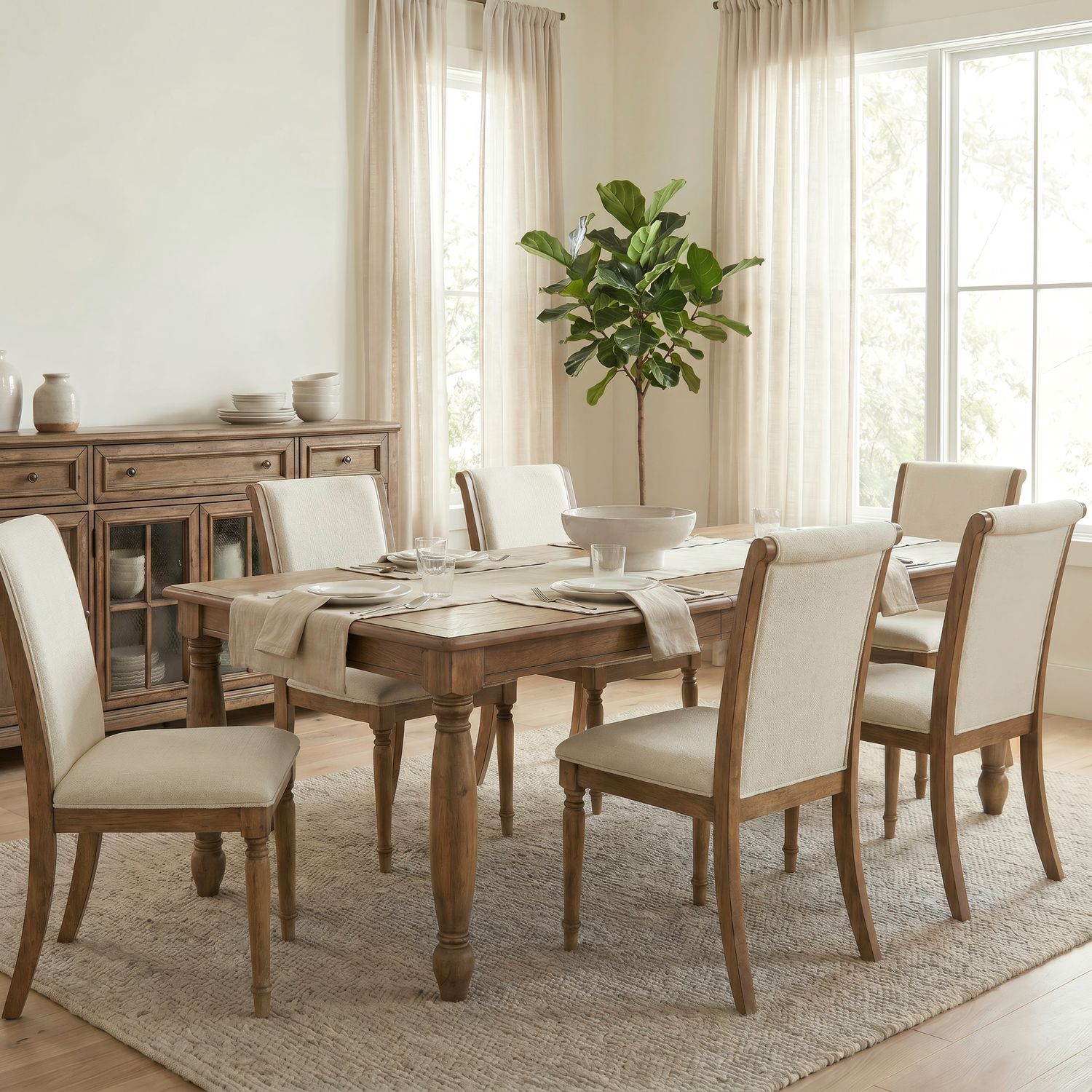 Opt 7 Piece Rectangular Table Set